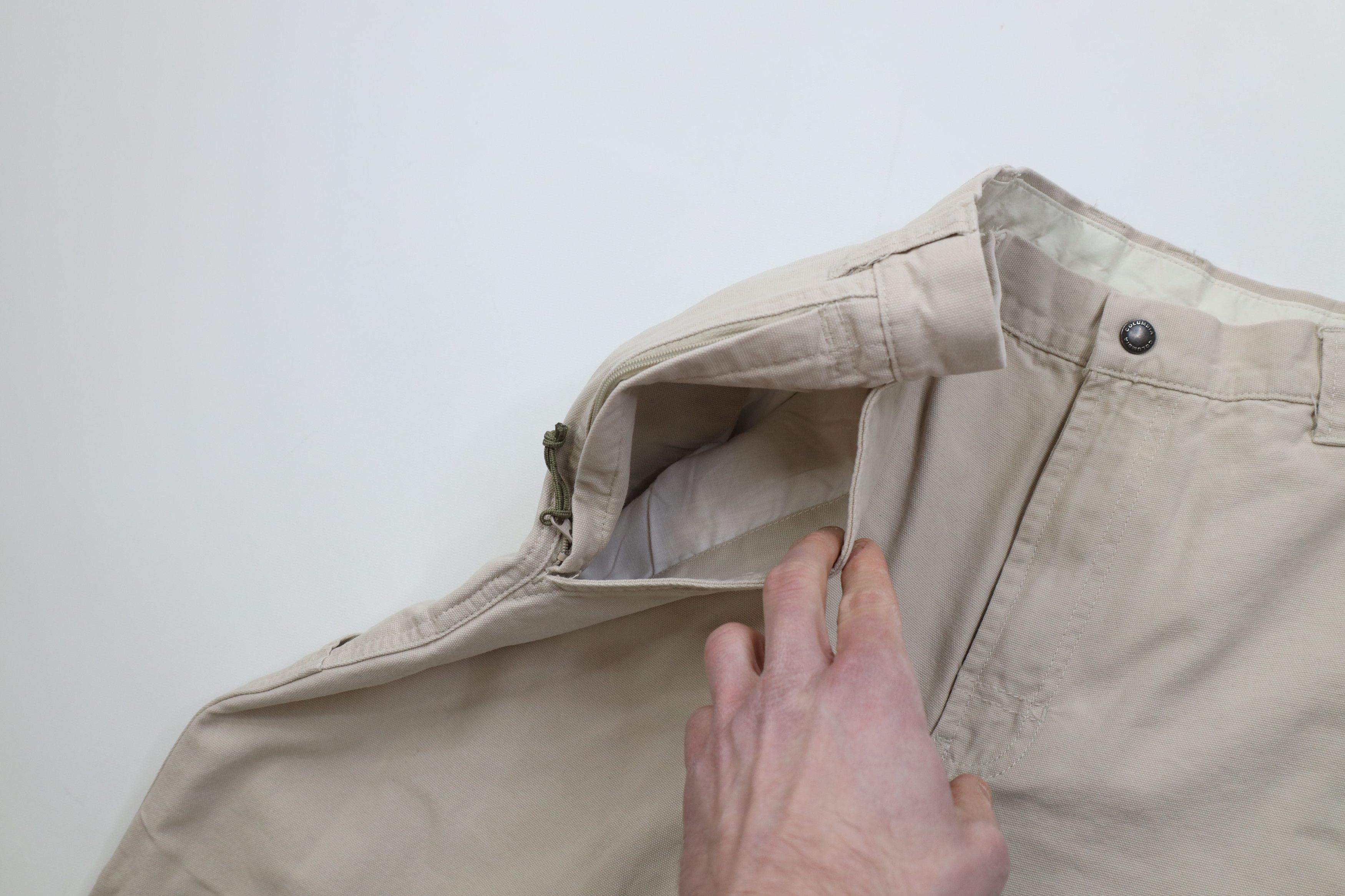 Columbia Vintage Y2K Columbia Wide Leg Chino Pants Trousers Beige Size US 36 / EU 52 - 8 Thumbnail