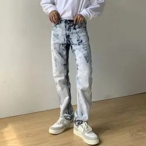 VIBE Acid Wash Denim Jeans Size US 28 / EU 44 - 1 Thumbnail