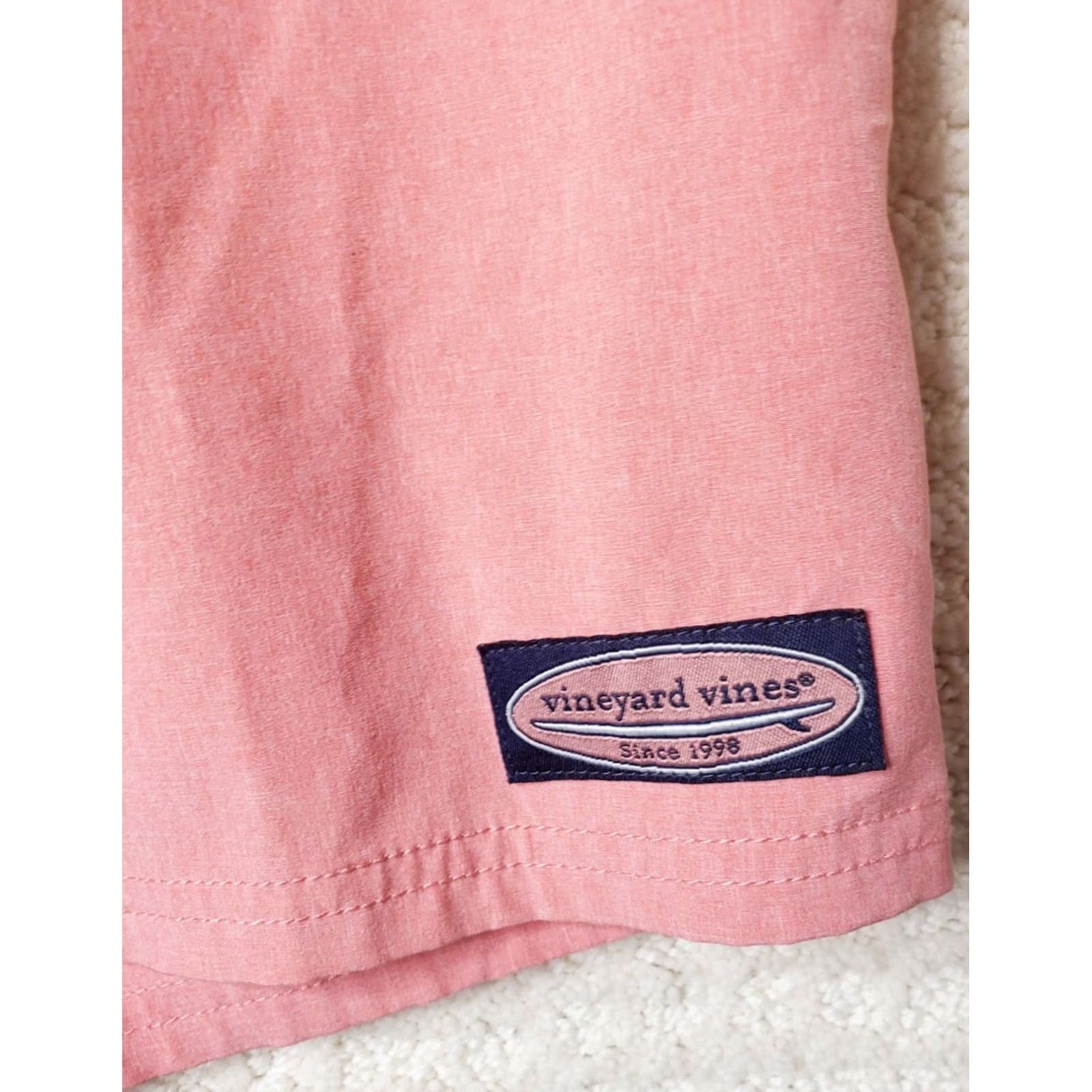 Vineyard Vines Vinyard Vines Board Shorts Men's Beach 30" Waist Blue Trim Pink Regular Rise 9 In Inseam 9 In Sports Size US 30 / EU 46 - 4 Thumbnail