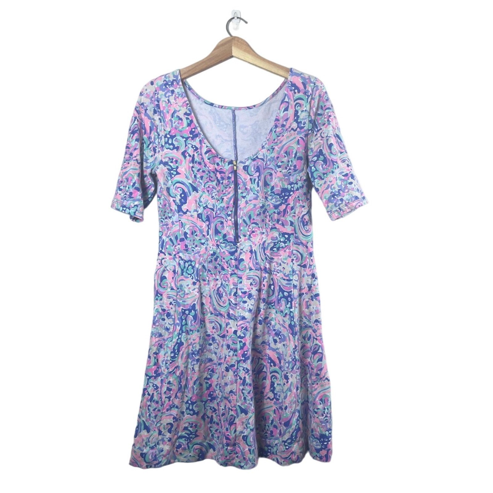 Lilly Pulitzer Women's Lilly Pulitzer Celia Terry Cloth Mini Dress L Size L / US 10 / IT 46 - 2 Thumbnail