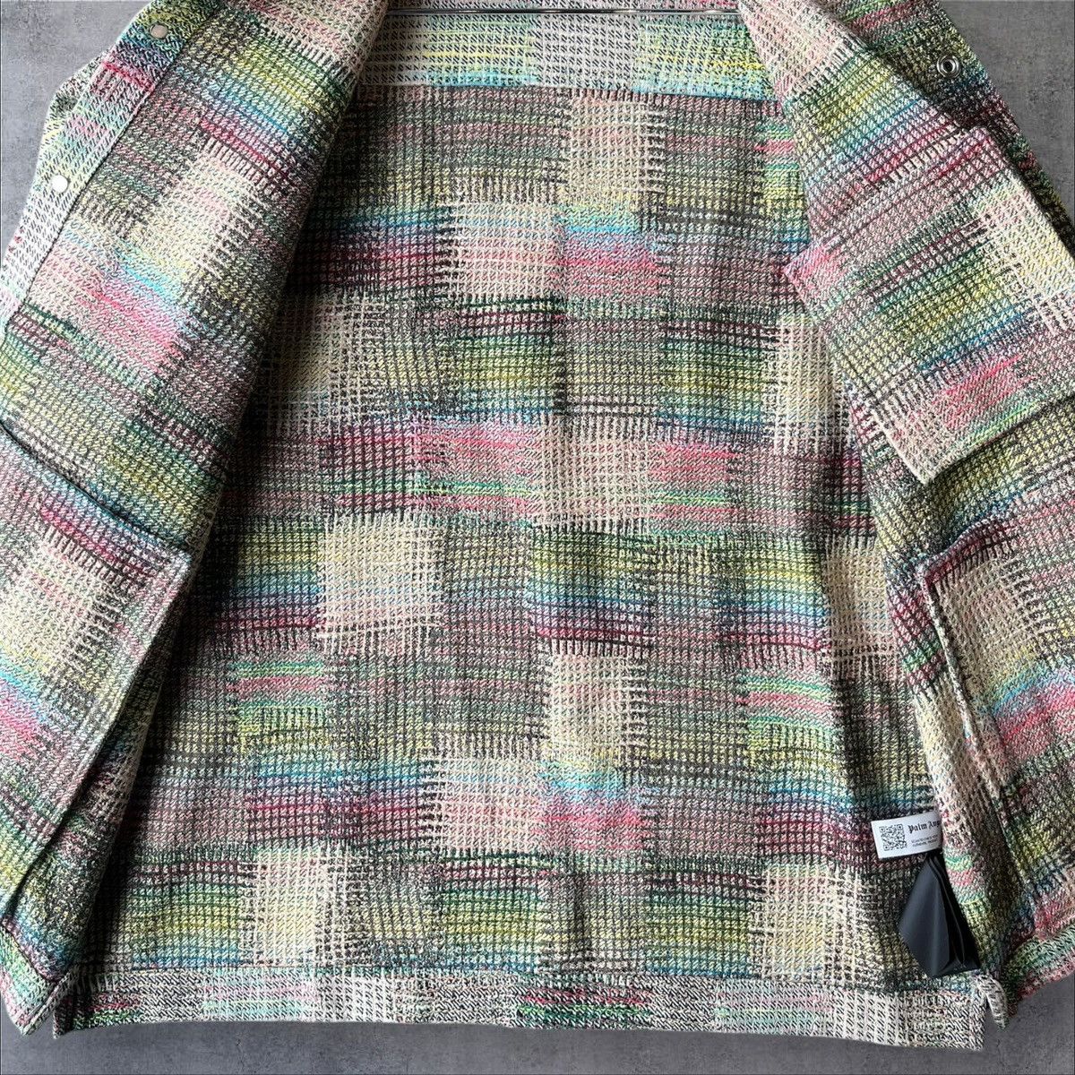 Palm Angels VERY CLEAN PALM ANGELS MULTICOLOR PLAID PEACOAT SIZE 50 Size US L / EU 52-54 / 3 - 5 Thumbnail