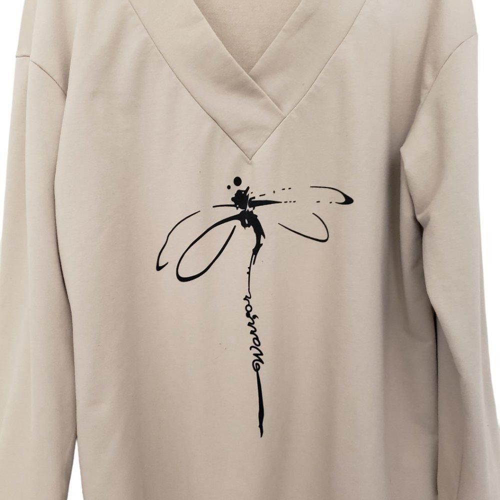 Designer CT1130a Ladies C.O.Z.Y. XXL Long Sleeve "Warrior" Blouse Size XL / US 12-14 / IT 48-50 - 2 Thumbnail