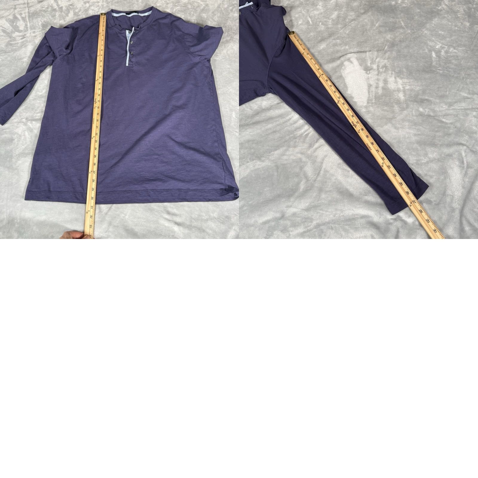 Vintage Greyson Golf Henley Shirt Mens 2XL Round Neck Long Sleeve Cotton Blue Size US XXL / EU 58 / 5 - 8 Thumbnail