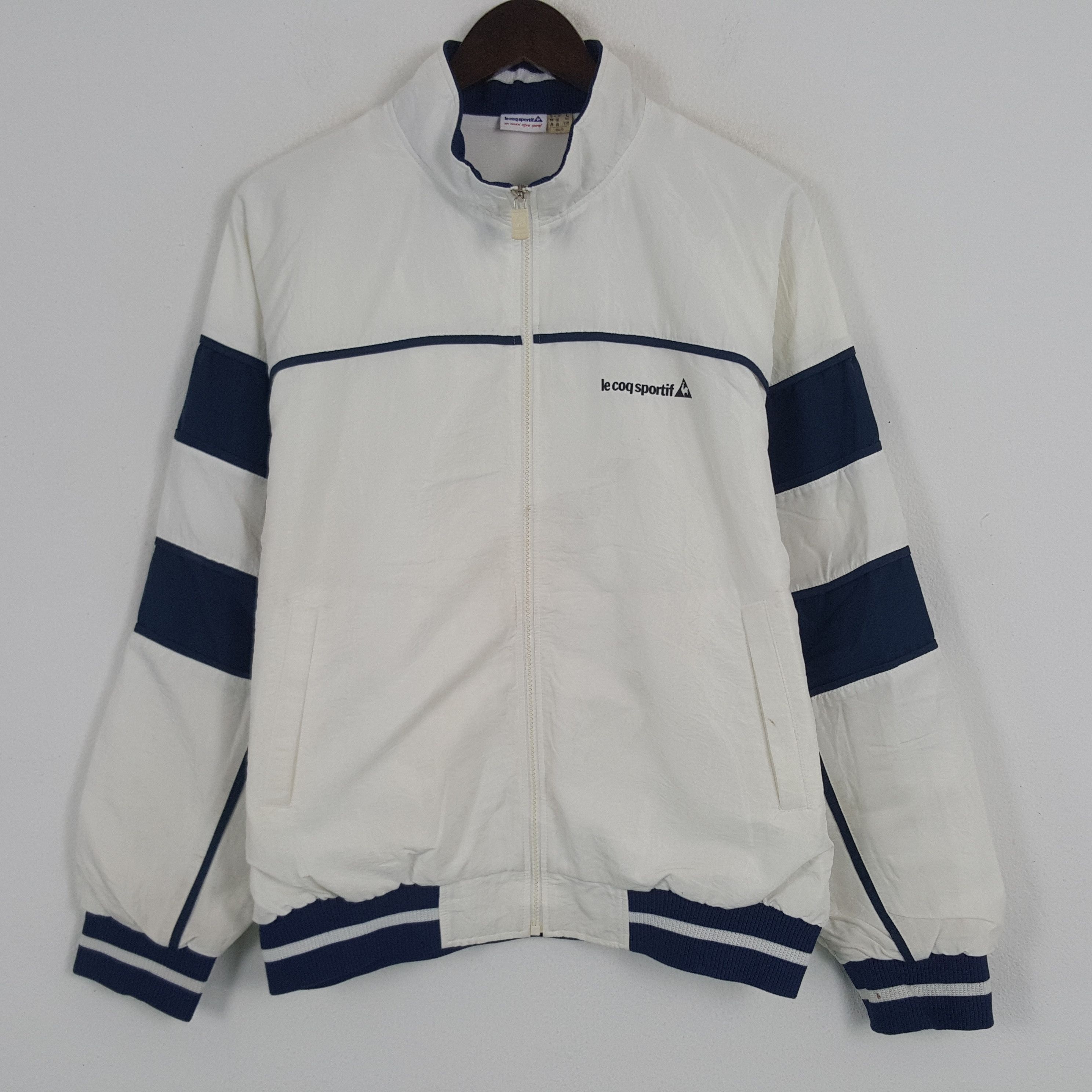 Le Coq Sportif × Vintage Vintage Le Coq Sportif Windbreaker Sport Jacket Size US L / EU 52-54 / 3 - 3 Thumbnail