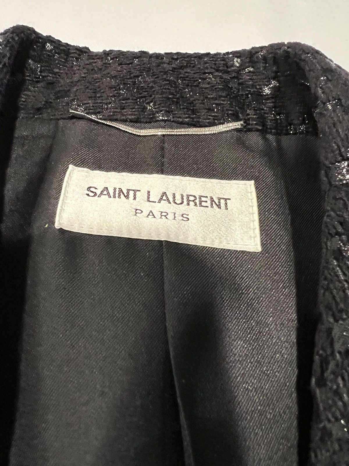 Saint Laurent Paris Saint Laurent diamond jacquard tone blazer. 48/38 $4250 Size 38R - 10 Thumbnail