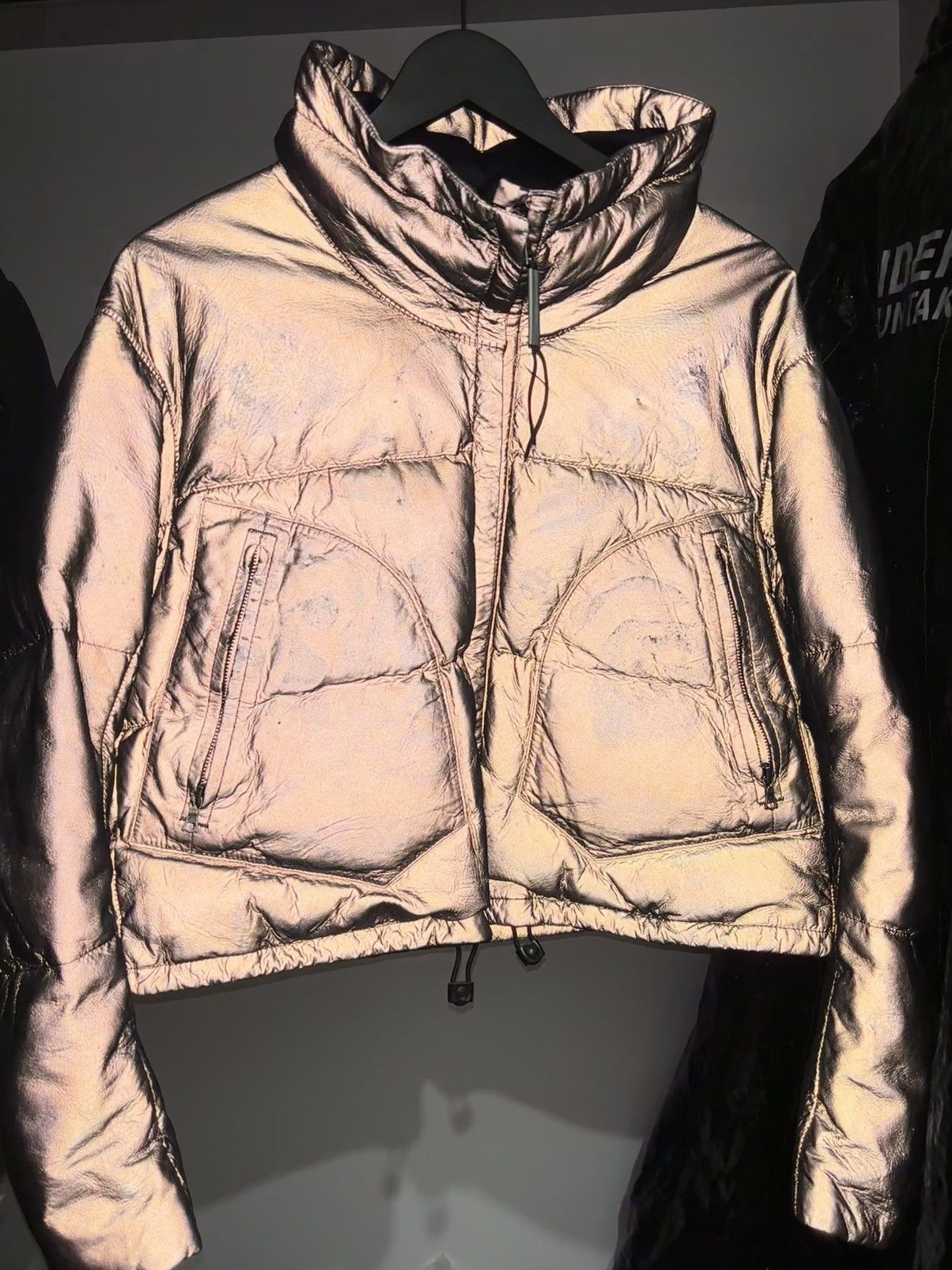 Isaac sellam reflective puffer jacket