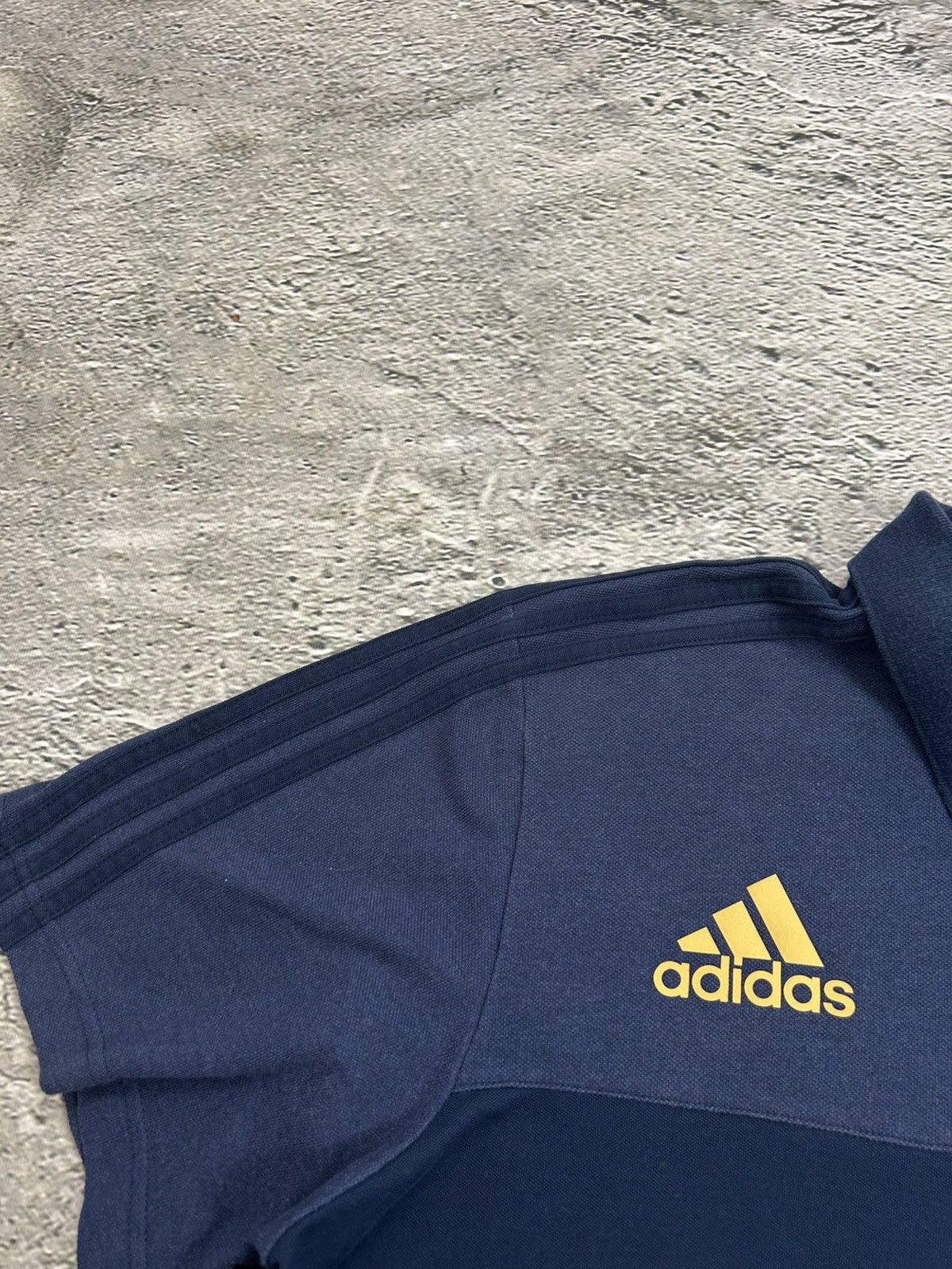 Adidas × Vintage Italy Adidas vintage polo T-shirt navy blue Chief Keef Size US XXL / EU 58 / 5 - 3 Thumbnail