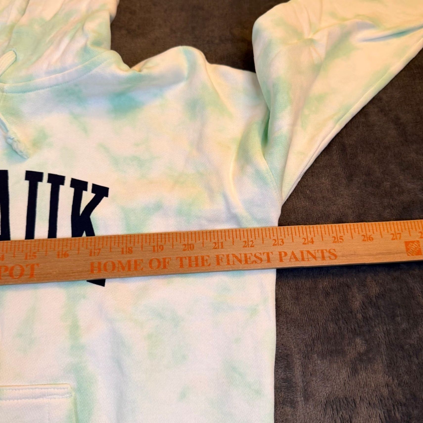 Vintage Big Cotton Hoodie Womens Medium Green White Montauk Tie Dye Pullover G7152 NEW Size M / US 6-8 / IT 42-44 - 7 Thumbnail