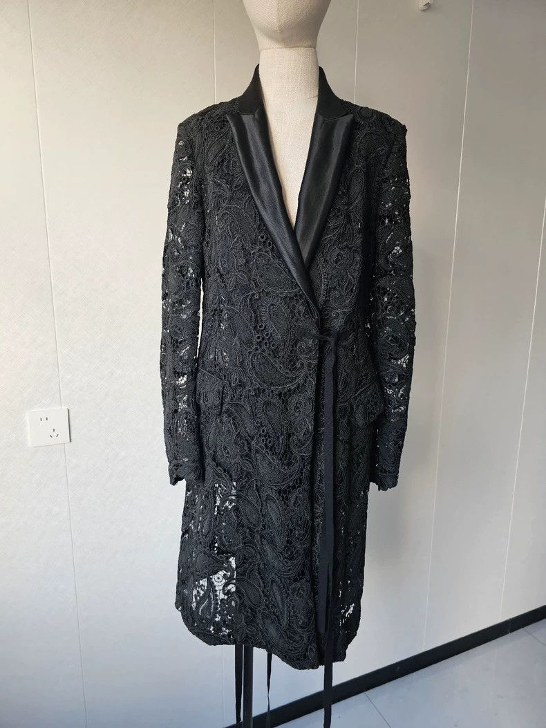 Ann Demeulemeester Ann Demeulemeester Men's and Women's Lace Coat Windbreaker Size M / US 6-8 / IT 42-44 - 1 Thumbnail