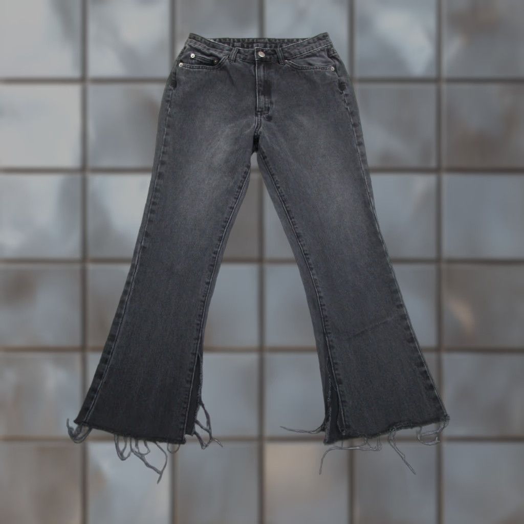 Ksubi Ksubi Jeans Womens 27 Black Skinny Kickn Beat Up Bootcut Distressed Denim Goth Size 27" / US 4 / IT 40 - 1 Thumbnail