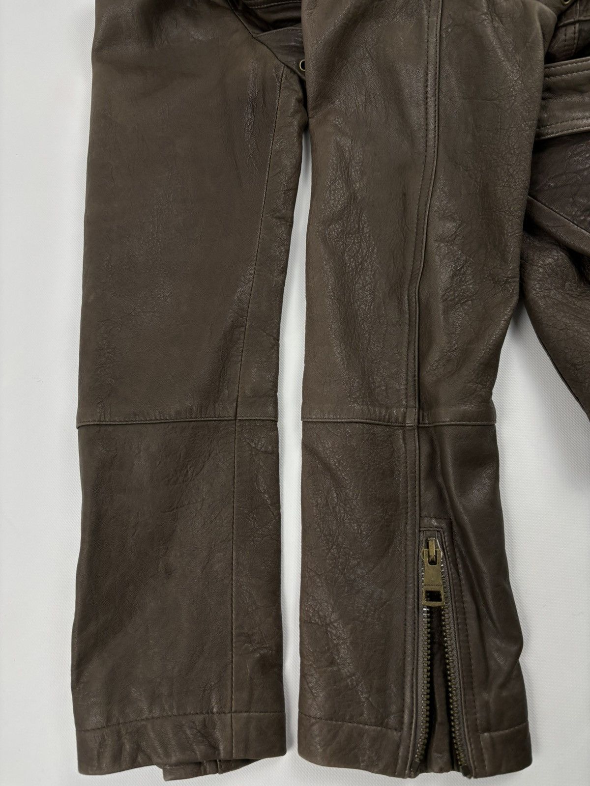 Burberry × Burberry Prorsum BRIT LAMBSKIN Nova Check Double-Breasted Zip Coat Belt Trench Jacket Size L / US 10 / IT 46 - 20 Thumbnail