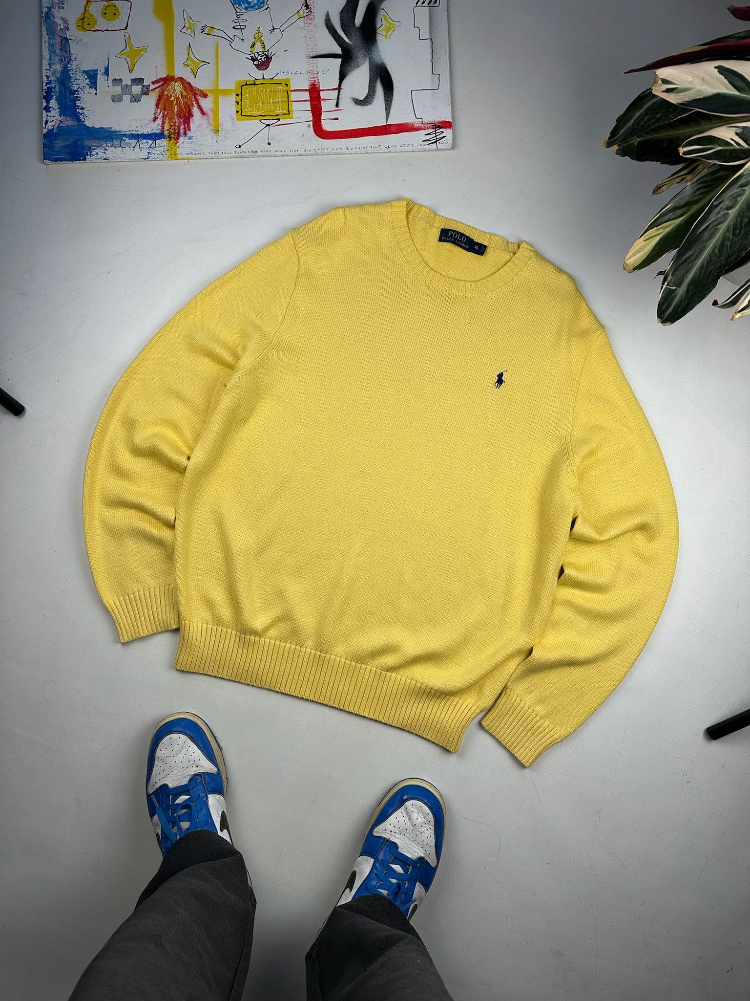Polo Ralph Lauren Polo Ralph Lauren Yellow Sweater Size US XL / EU 56 / 4 - 1 Thumbnail