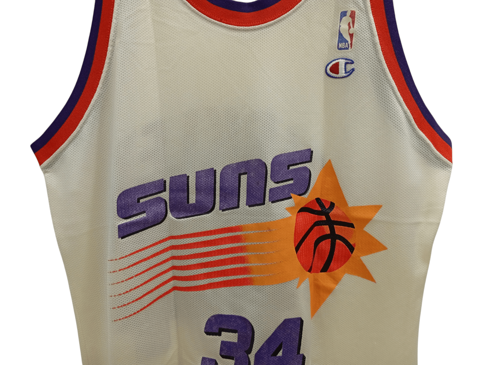 Champion × Vintage 🔥🔥Vintage Champion Phoenix Suns Charles Barkley 34 Jersey Size US M / EU 48-50 / 2 - 17 Thumbnail