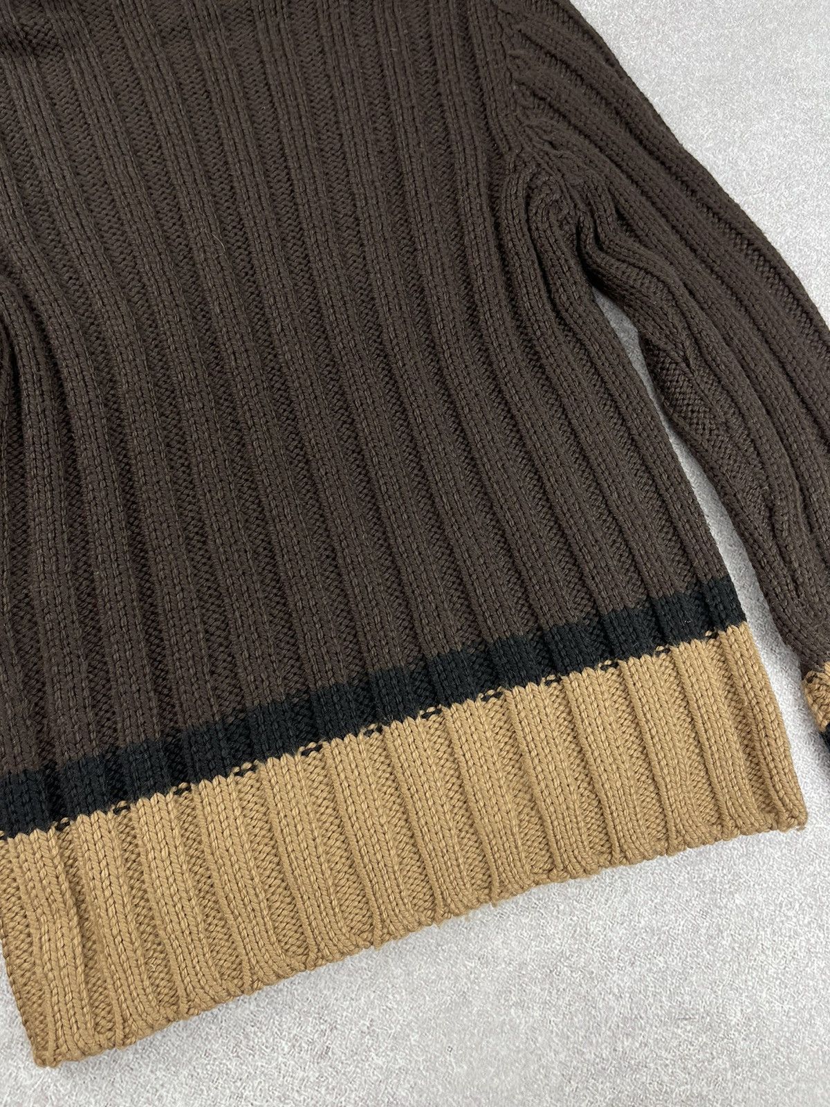 Dolce & Gabbana × Vintage Vintage Dolce & Gabbana Wool Knit Turtleneck Sweater Size L / US 10 / IT 46 - 15 Thumbnail