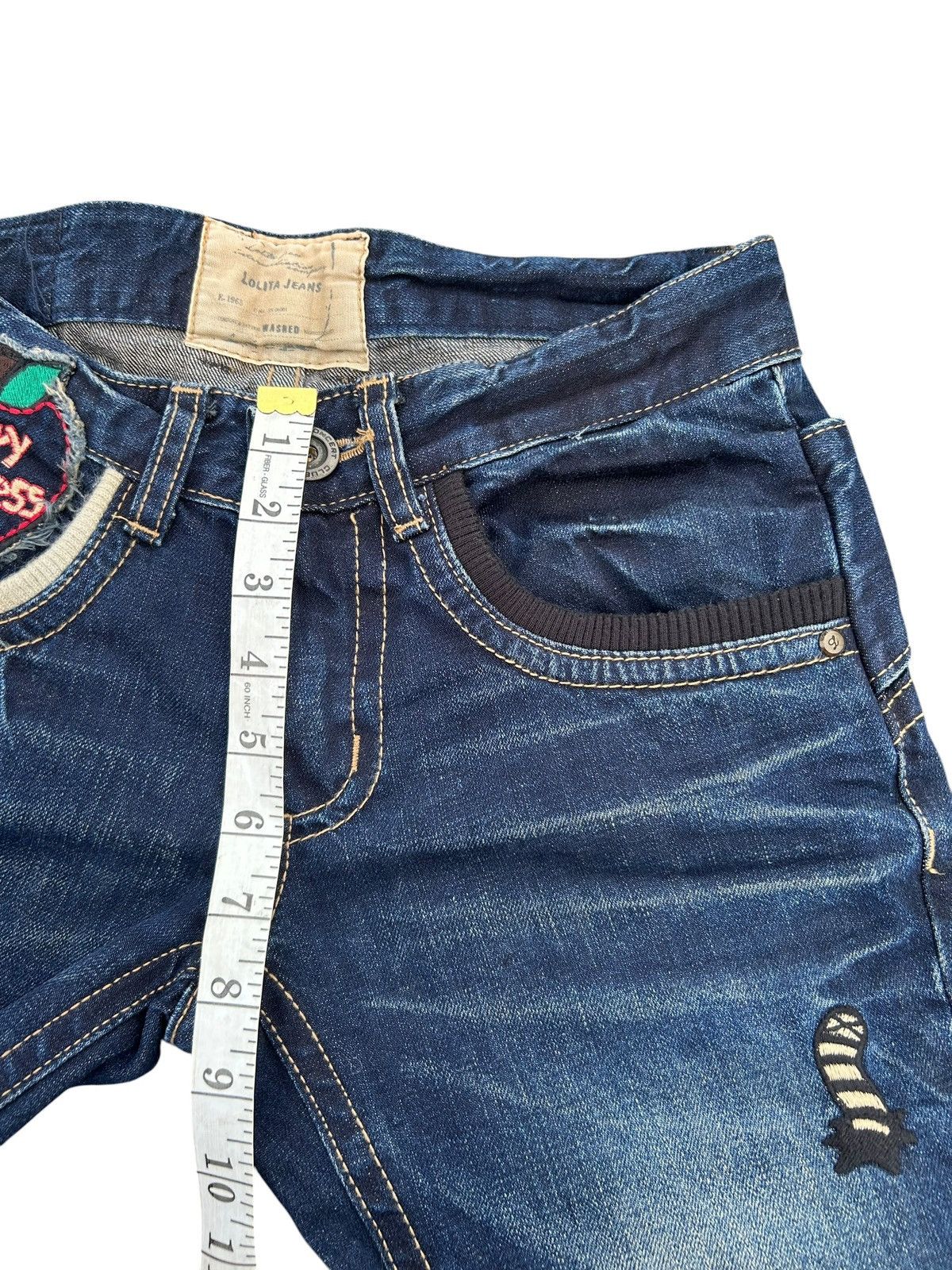 Kapital YOSHITOMO NARA LOLITA EXOTIC DISTRESSED DENIM JEANS Size US 29 - 15 Thumbnail