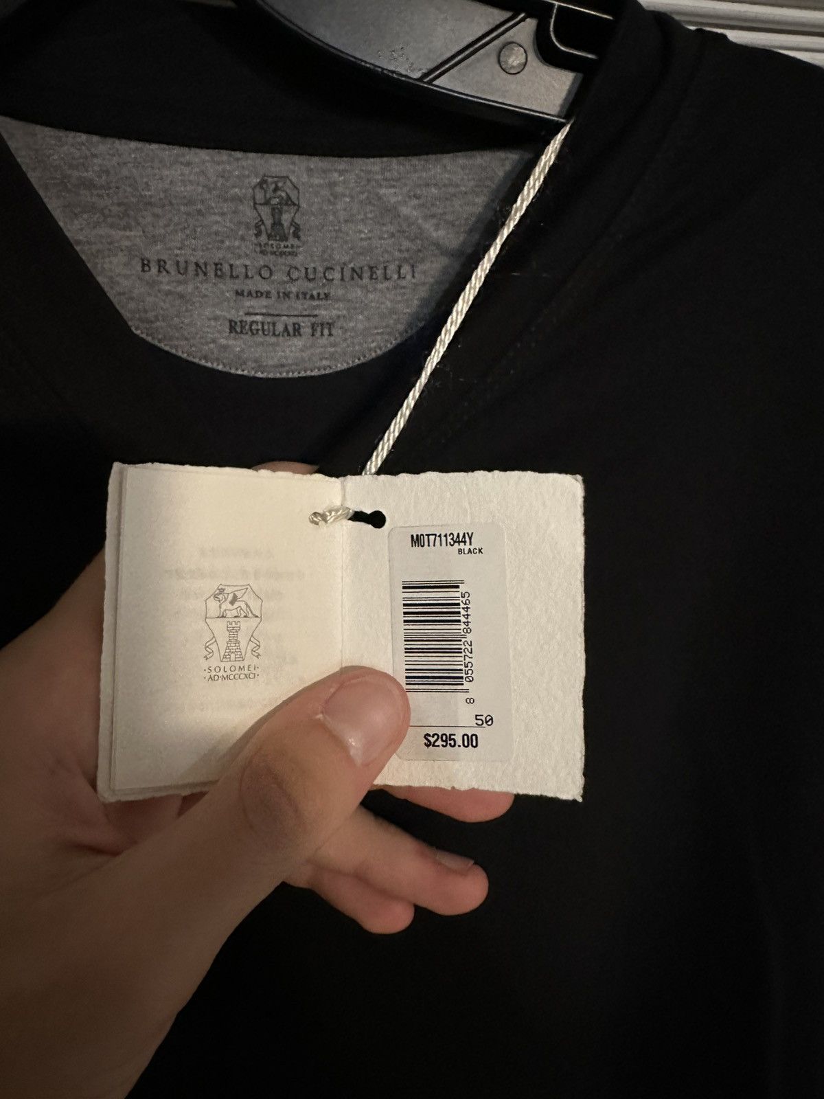 Brunello Cucinelli BNWT Brunello Cucinelli V Neck Shirt Size US XL / EU 56 / 4 - 2 Thumbnail