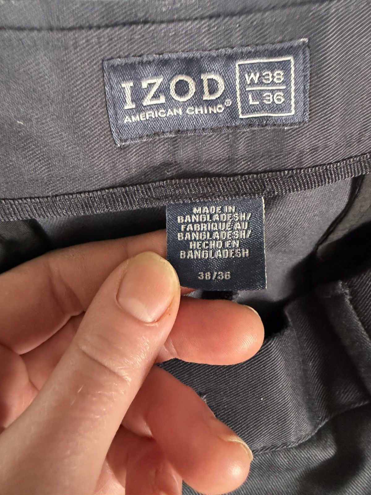 Izod NWT IZOD American Chino Classic Big & Tall Navy Pants 38/36 Size US 38 / EU 54 - 5 Thumbnail