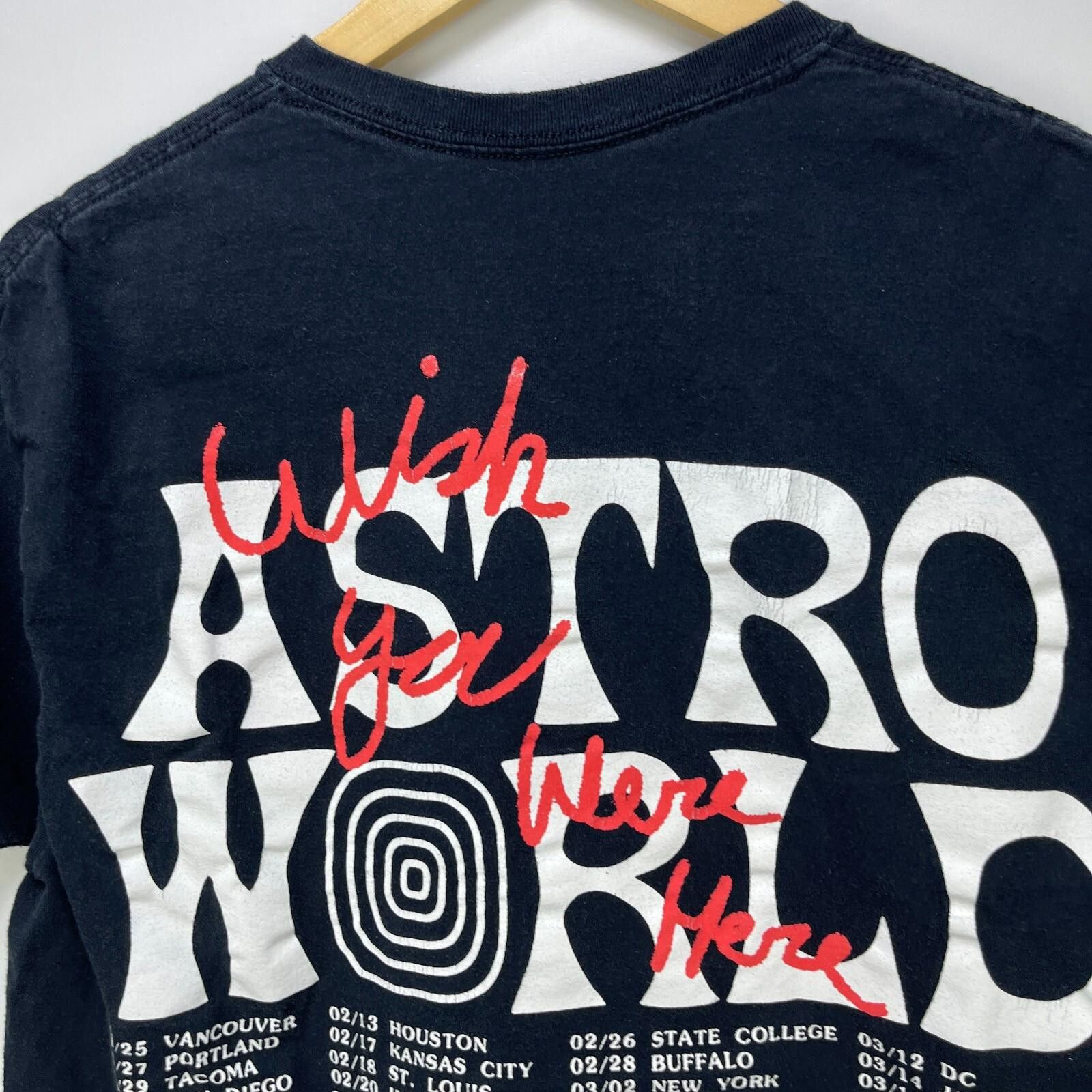 Other Travis Scott Astro World Wish You Were Here T Shirt Large Size US L / EU 52-54 / 3 - 3 Thumbnail