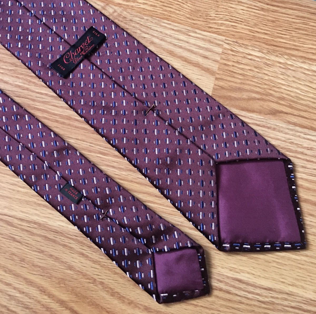 Charvet CHARVET Paris Elegant France Silk Mens Tie Size ONE SIZE - 3 Thumbnail