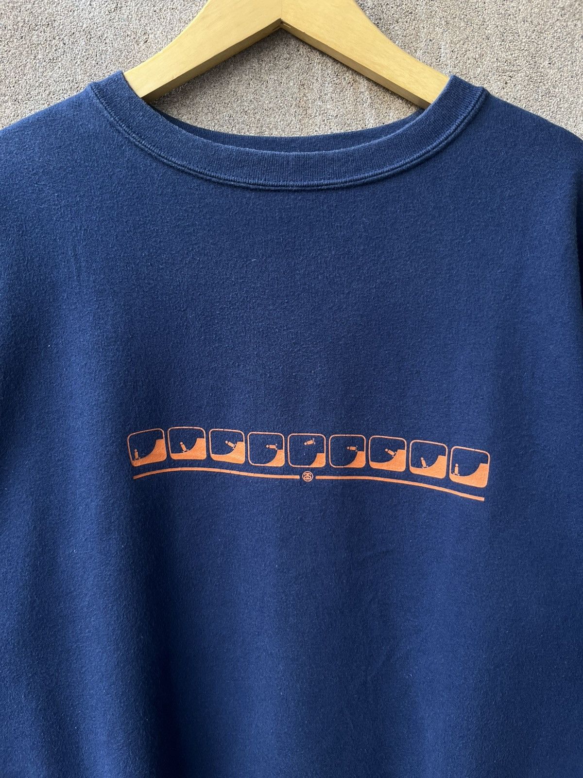 Stussy Vintage 1990s stussy crew neck skate Size US M / EU 48-50 / 2 - 5 Thumbnail