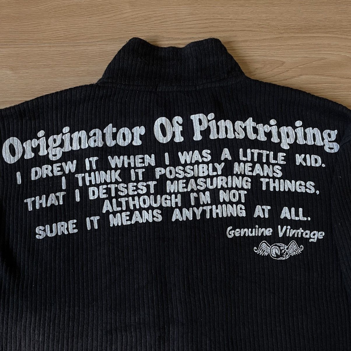 Vintage Von Dutch Poem Patchwork Racing Corduroy Longsleeve