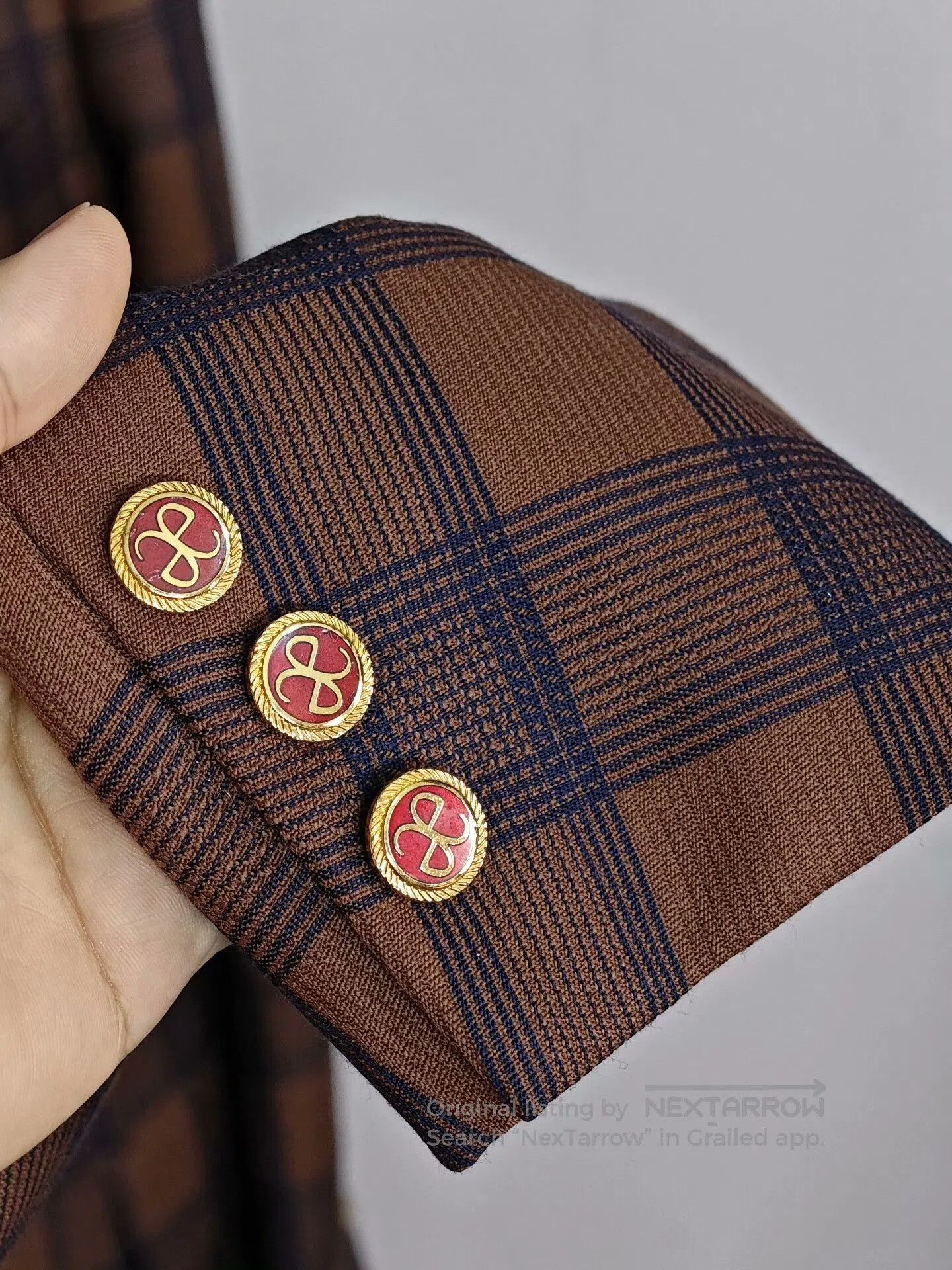 Luxe Custom Brown Silk Wool Suit. Size US M / EU 48-50 / 2 - 4 Thumbnail