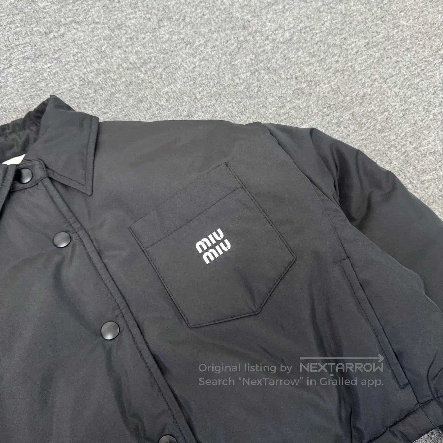 Miu Miu miu miu Short, shirt-style down jacket coat| Size S / US 4 / IT 40 - 5 Thumbnail
