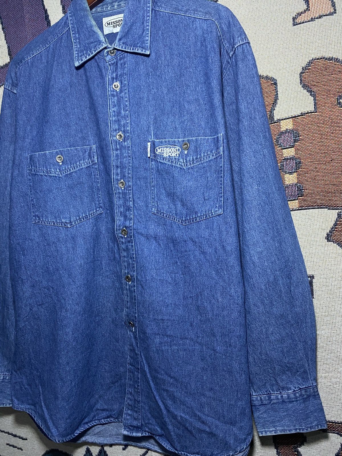 Missoni × Vintage Missoni Sport Vintage Shirt Jeans Denim Size US XL / EU 56 / 4 - 3 Thumbnail