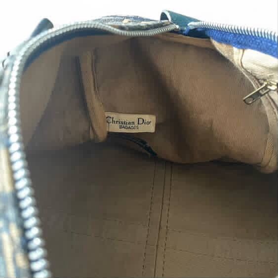 Christian Dior Monsieur Authentic Vintage Dior Trotter/Boston Bag in Blue Size ONE SIZE - 14 Thumbnail