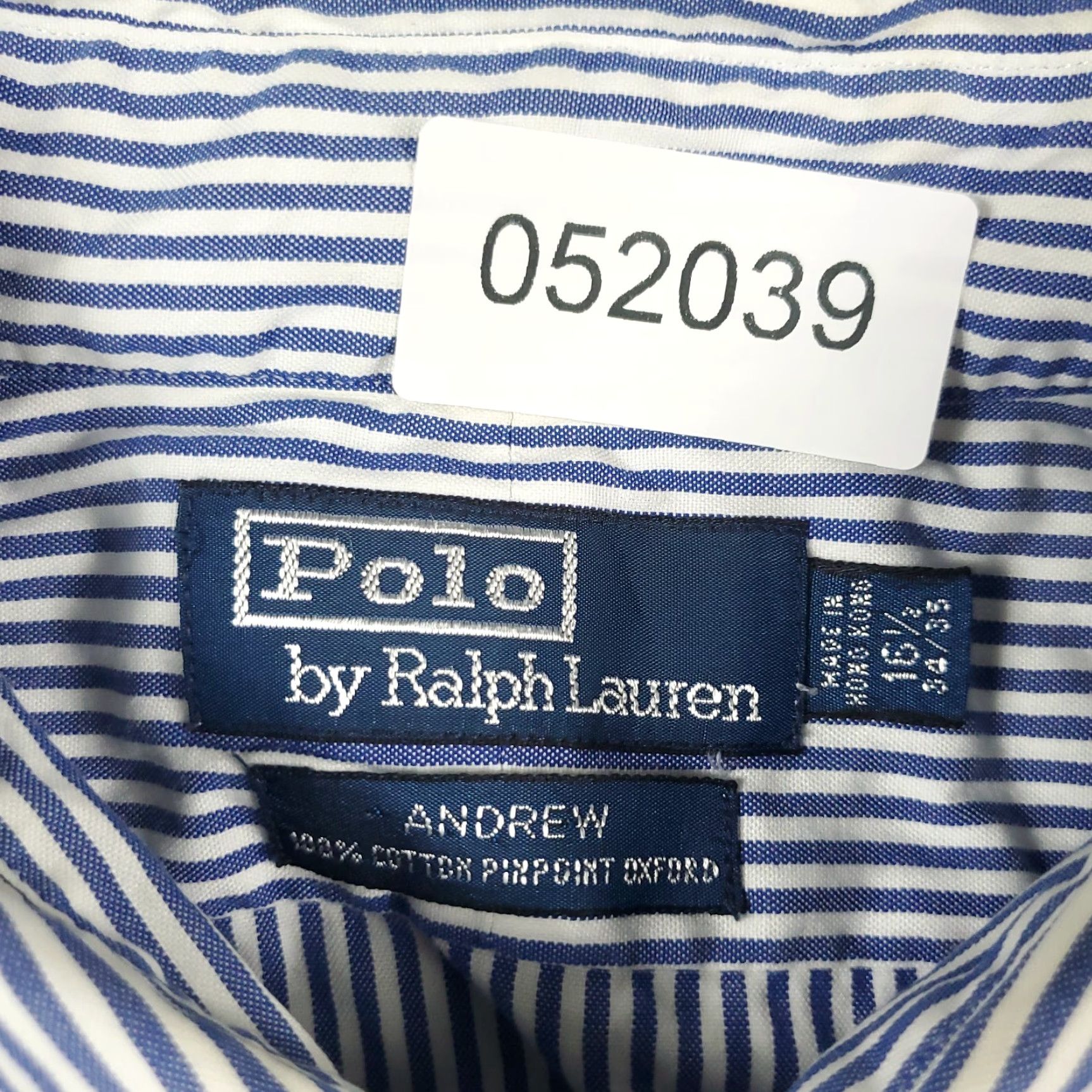 Ralph Lauren Ralph Lauren Shirt Mens Size 16.5 Blue Striped Dress Button Up Long Sleeve - Regular Fit, Non-Iron, Pockets, Classic American Style Mens Clothing Size 42R - 8 Thumbnail