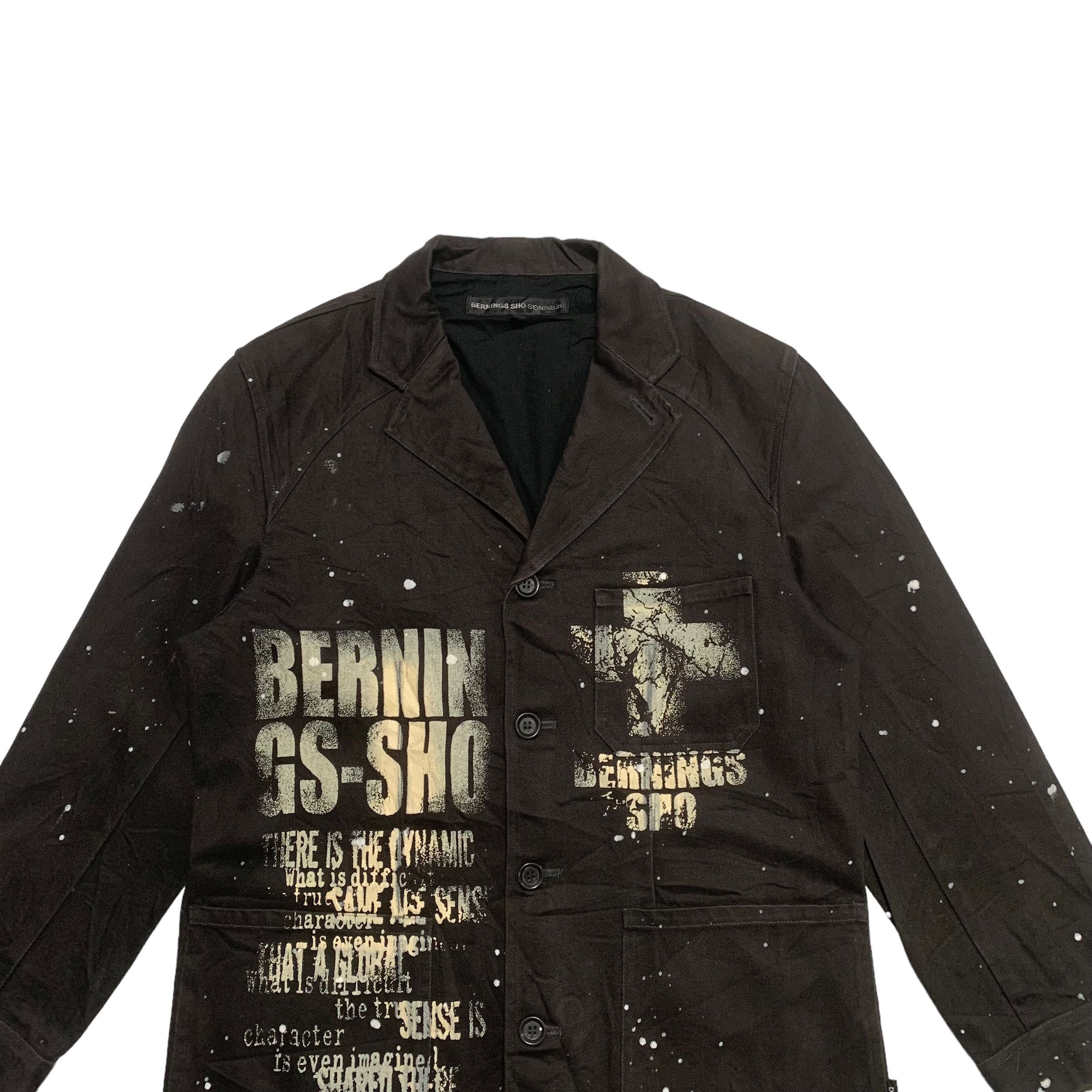 Japanese Brand Bernings Sho Poems Punk Abstract Jacket Size US M / EU 48-50 / 2 - 3 Thumbnail