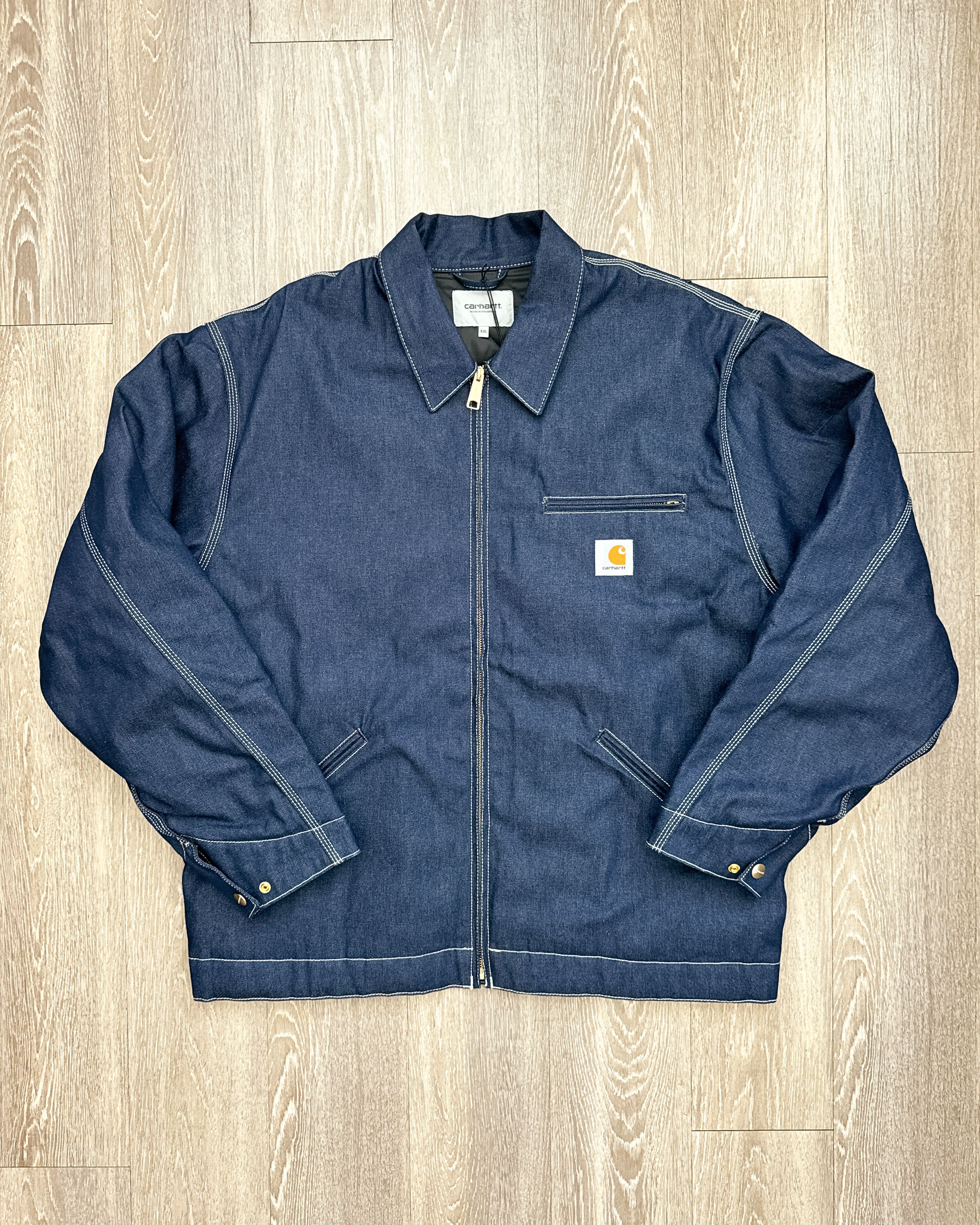 Carhartt Wip Carhartt WIP OG Detroit Jacket Denim Dark Wash Men's 2XL Size US XXL / EU 58 / 5 - 1 Thumbnail