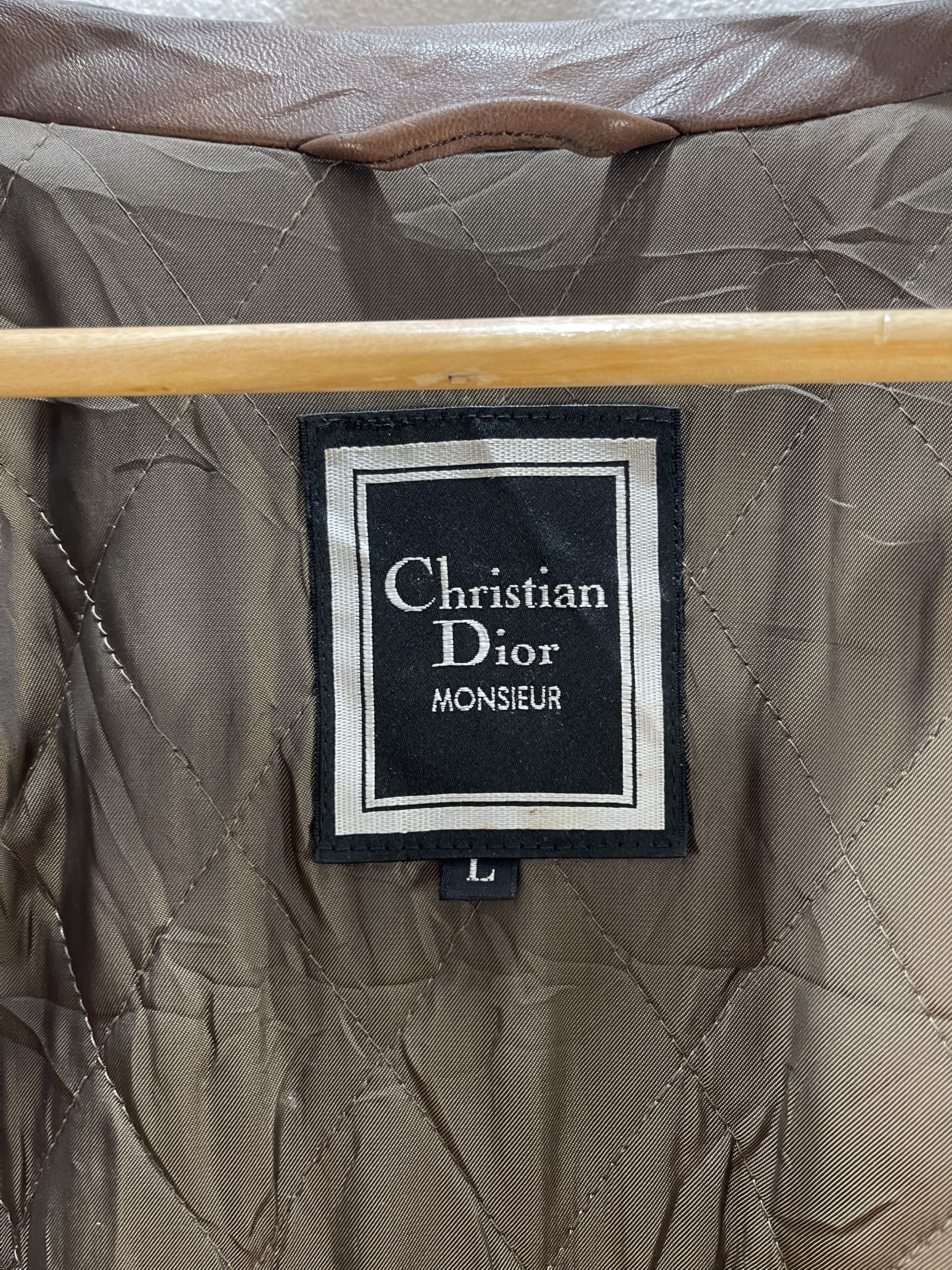 Christian Dior Monsieur Vintage Christian Dior Monsieur Leather Jacket Size L / US 10 / IT 46 - 8 Thumbnail