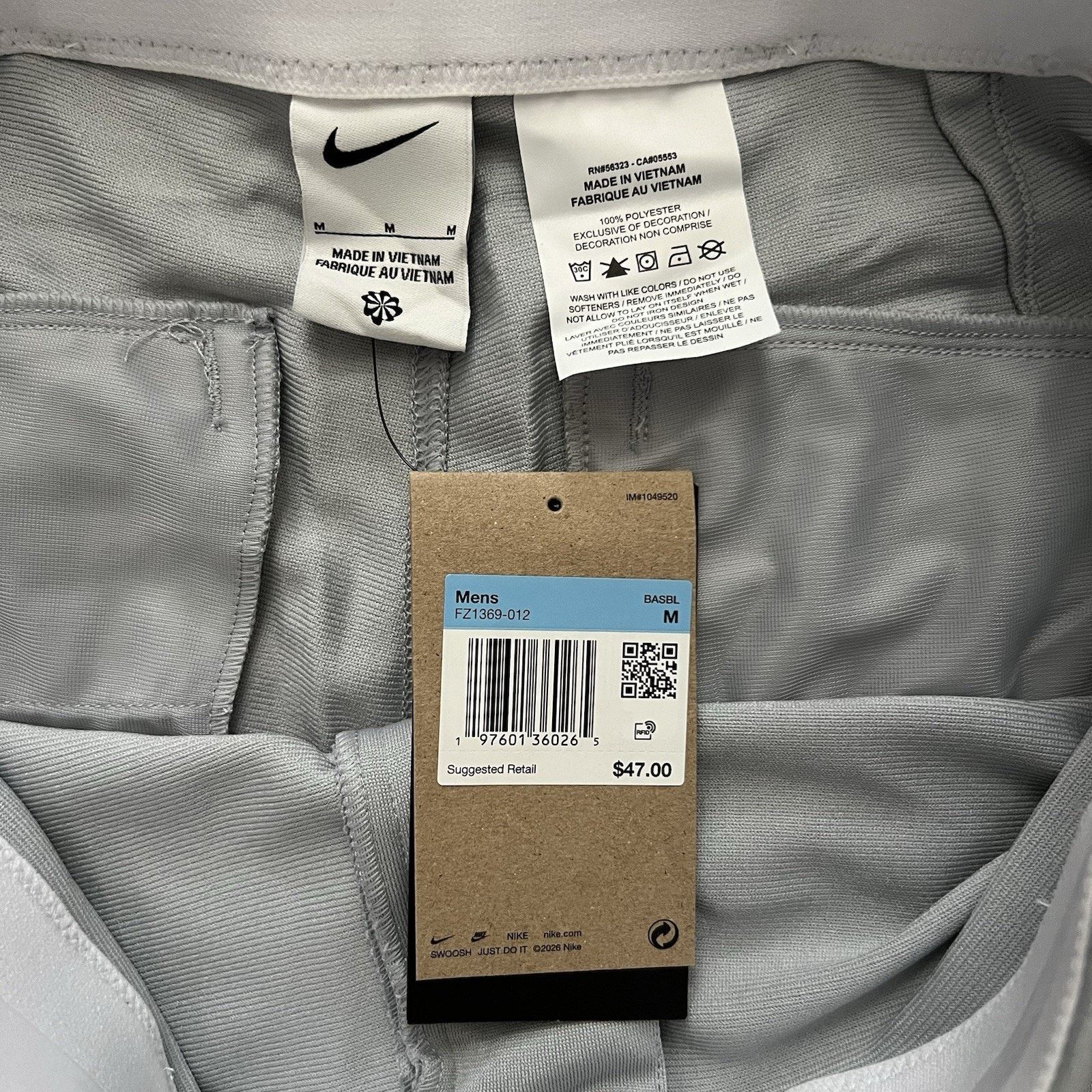 Nike Nike Vapor Select Baseball Pants Medium Gray Nike Vapor Pant Size US 30 / EU 46 - 4 Thumbnail