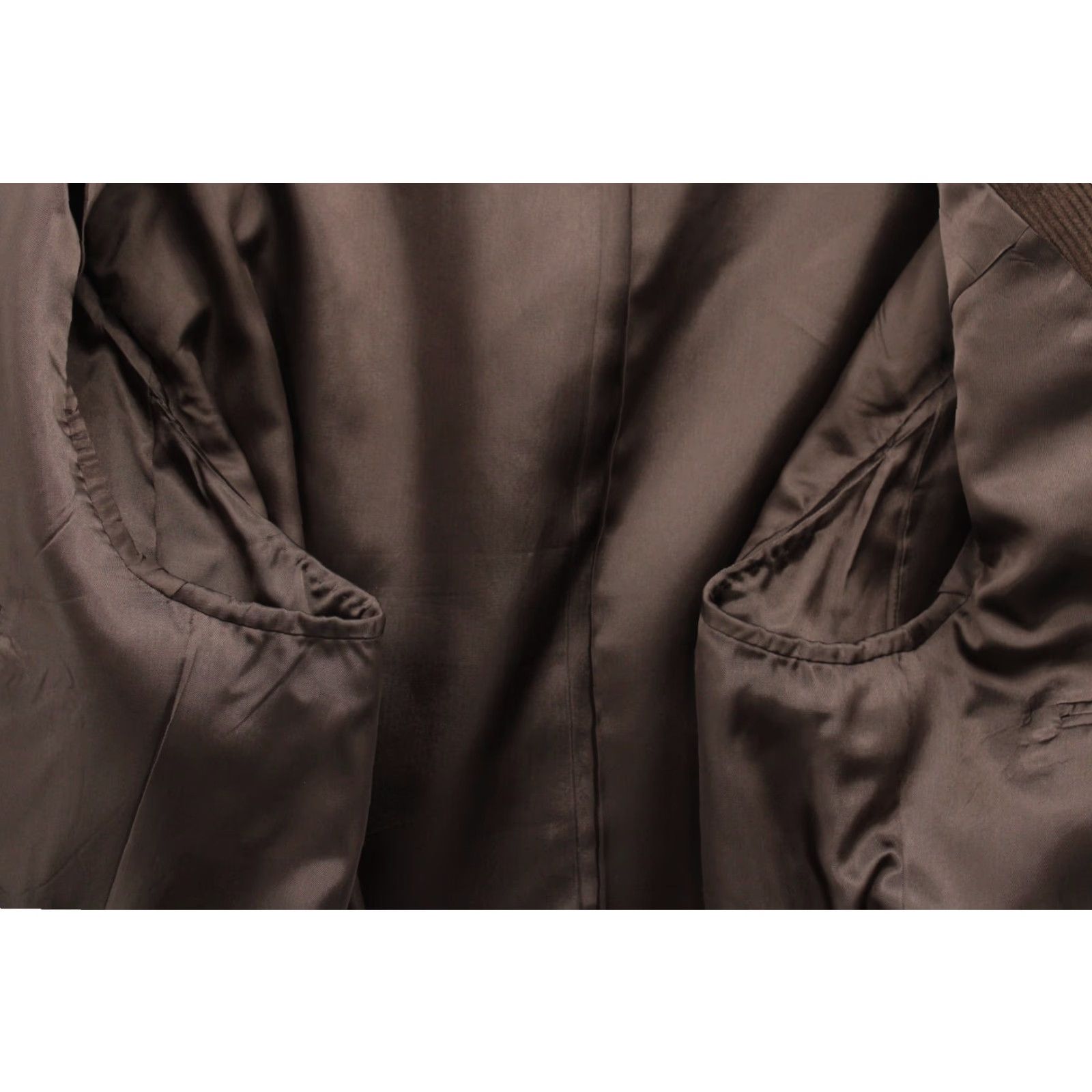 Jos. A. Bank Jos A Bank Blazer Mens 48L Corduroy Wool Silk Brown Preppy Sport Coat Blazer 90s Classic notches Single-Breasted Two-Button Missed Hole Back Arm Size 48R - 7 Thumbnail