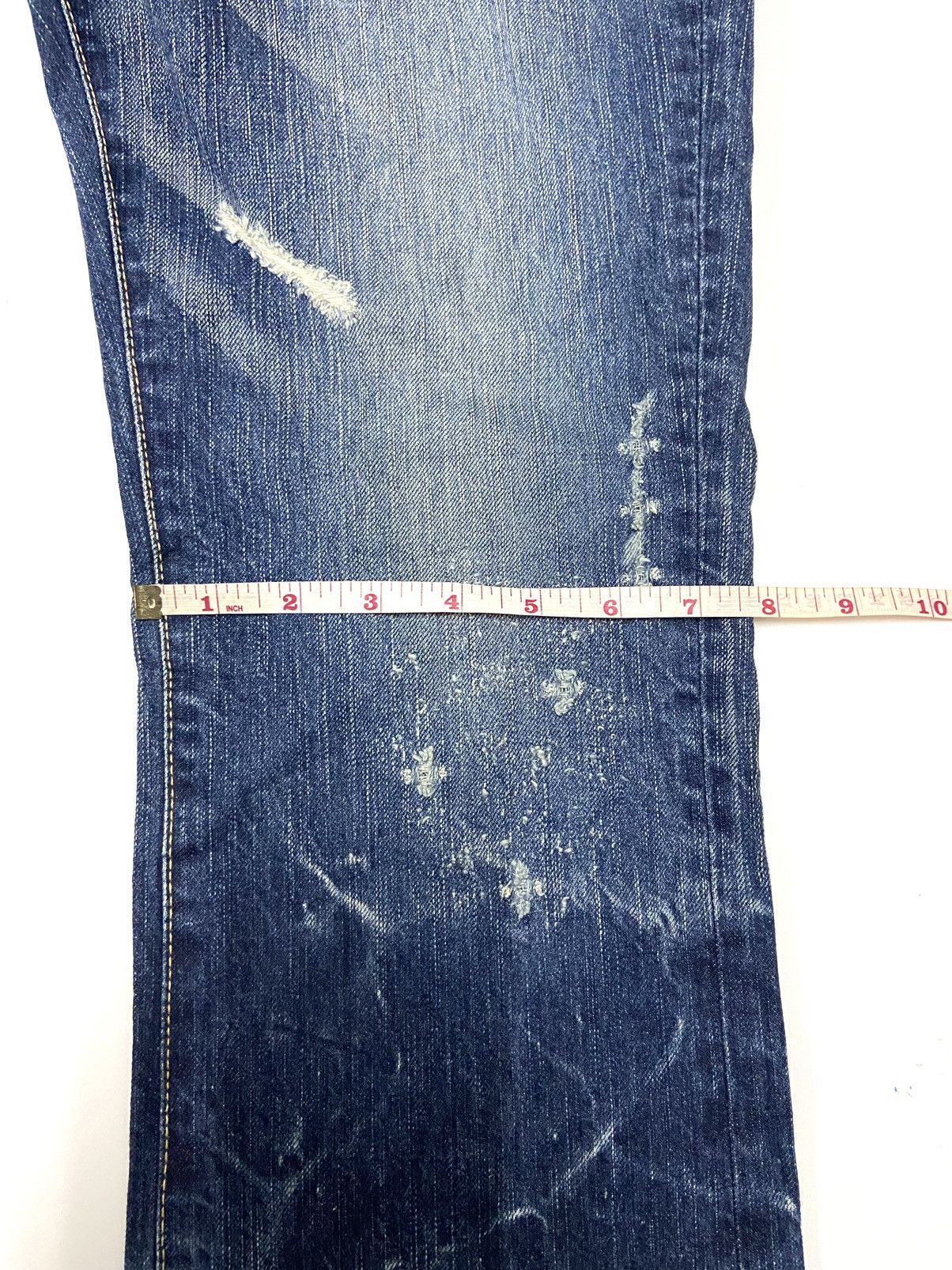Japanese Brand BLUE WAY DISTRESSED JEANS Size US 34 / EU 50 - 8 Thumbnail