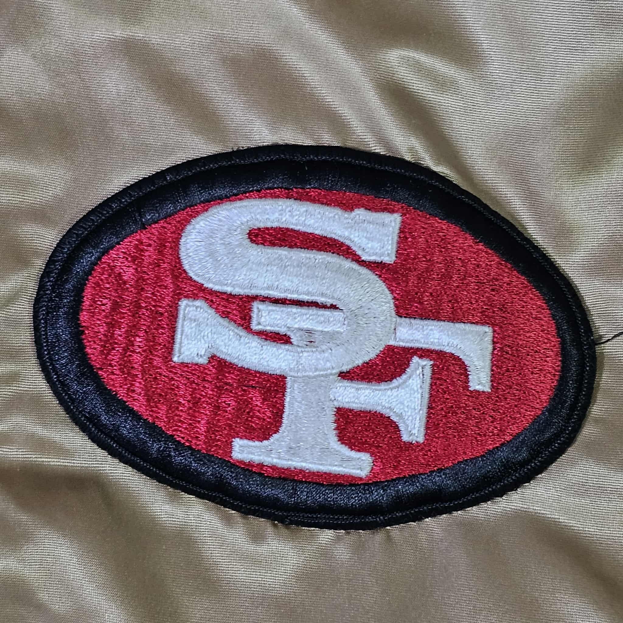 NFL San Francisco 49ers Vintage 80s Starter Satin Bomber Jacket Size US L / EU 52-54 / 3 - 4 Thumbnail