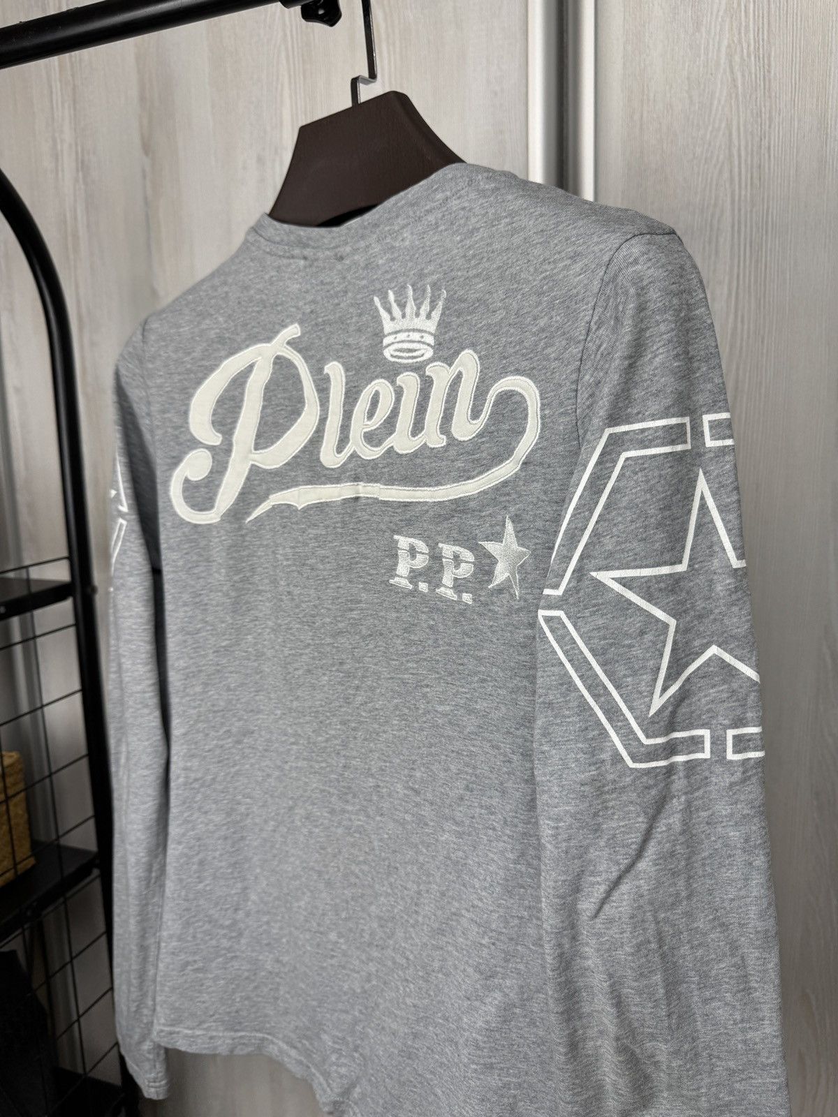 Philipp Plein Philip Plein Homme grey big logo tiger rhinestones ls tee Size US S / EU 44-46 / 1 - 10 Thumbnail