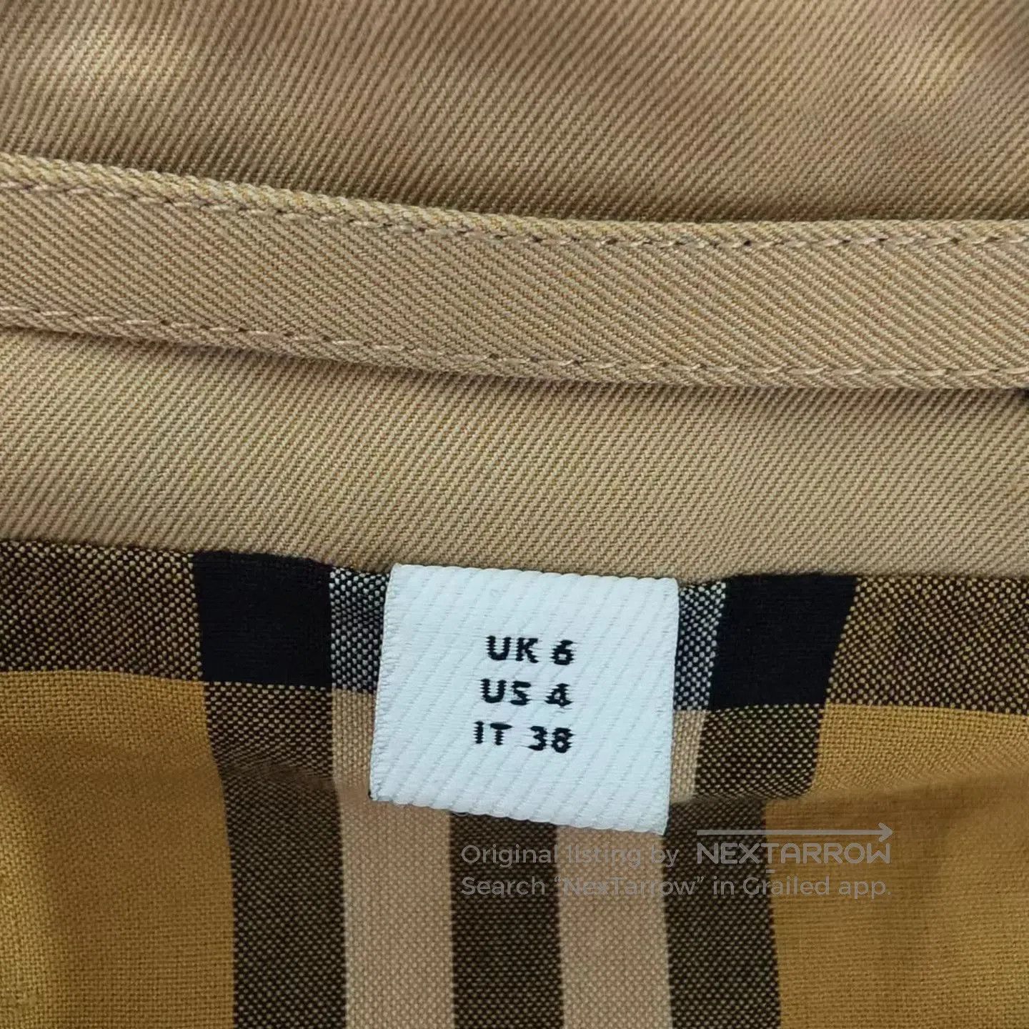 Burberry Burberry Khaki Logo Trench Coat. Size XXS / US 00 / IT 34 - 4 Thumbnail