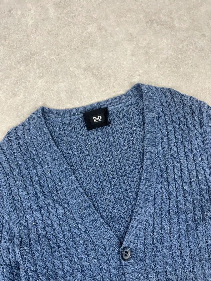 Dolce & Gabbana 2000s Dolce & Gabbana Blue Buttoned Cardigan Sweater Size US M / EU 48-50 / 2 - 4 Thumbnail