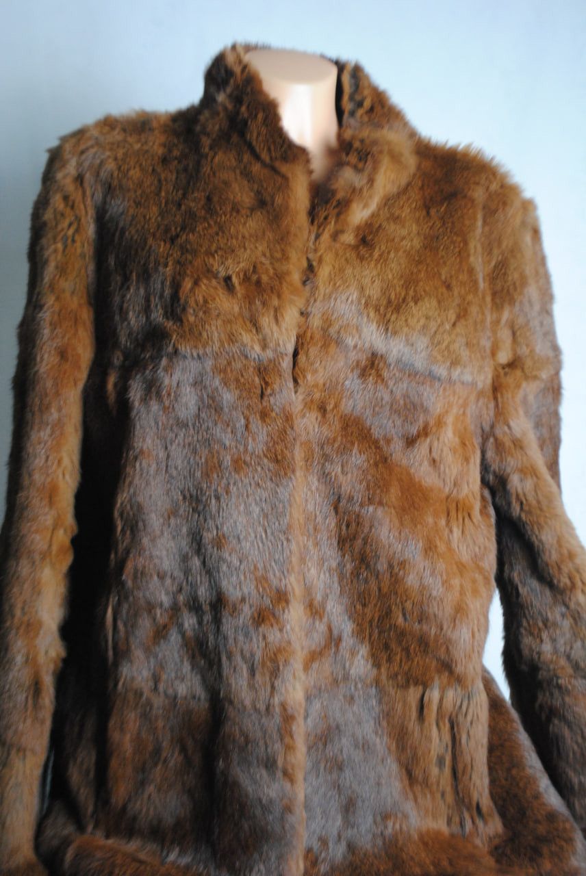 Other Women's Genuine Rabbit Fur Coat Size L / US 10 / IT 46 - 1 Thumbnail