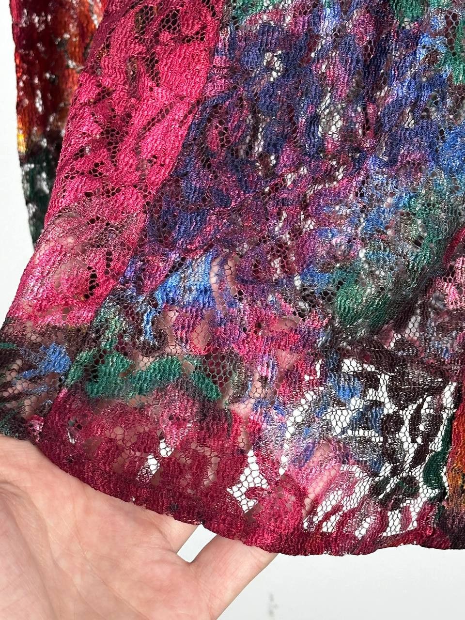 Dolce & Gabbana Rare Dolce Gabbana Luxury Viscouse Mesh Floral Shirt Size L / US 10 / IT 46 - 13 Thumbnail