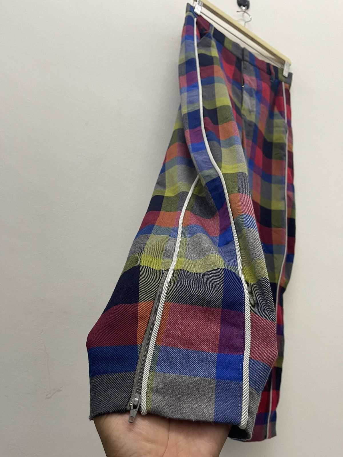 Issey Miyake Rare Vintage MERCIBEAUCOUP Issey Miyake Plaid Pant Size US 29 - 3 Thumbnail