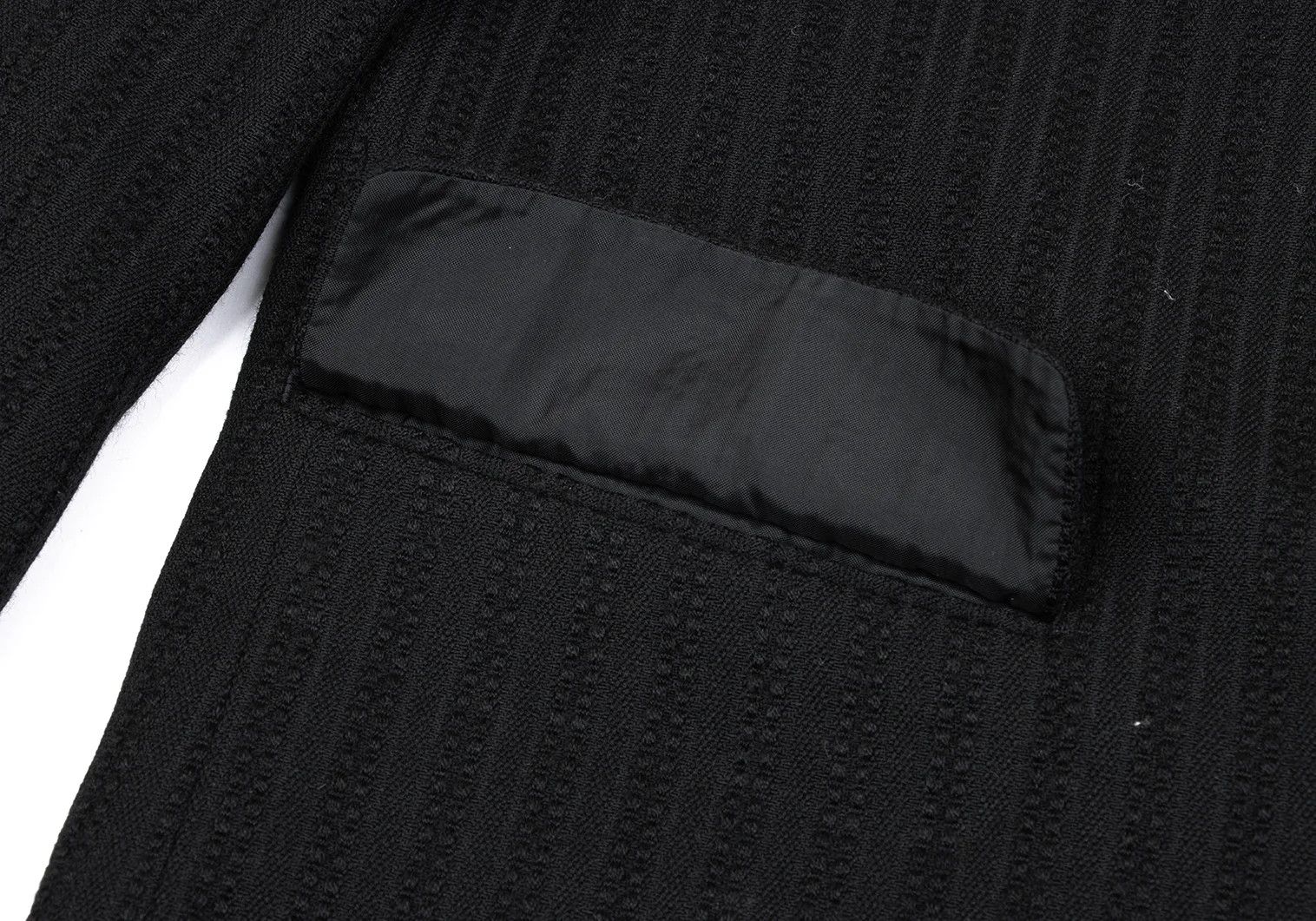 Comme des Garcons Homme Plus Wool Stripe Jacket in Black, Size M Size US M / EU 48-50 / 2 - 9 Thumbnail