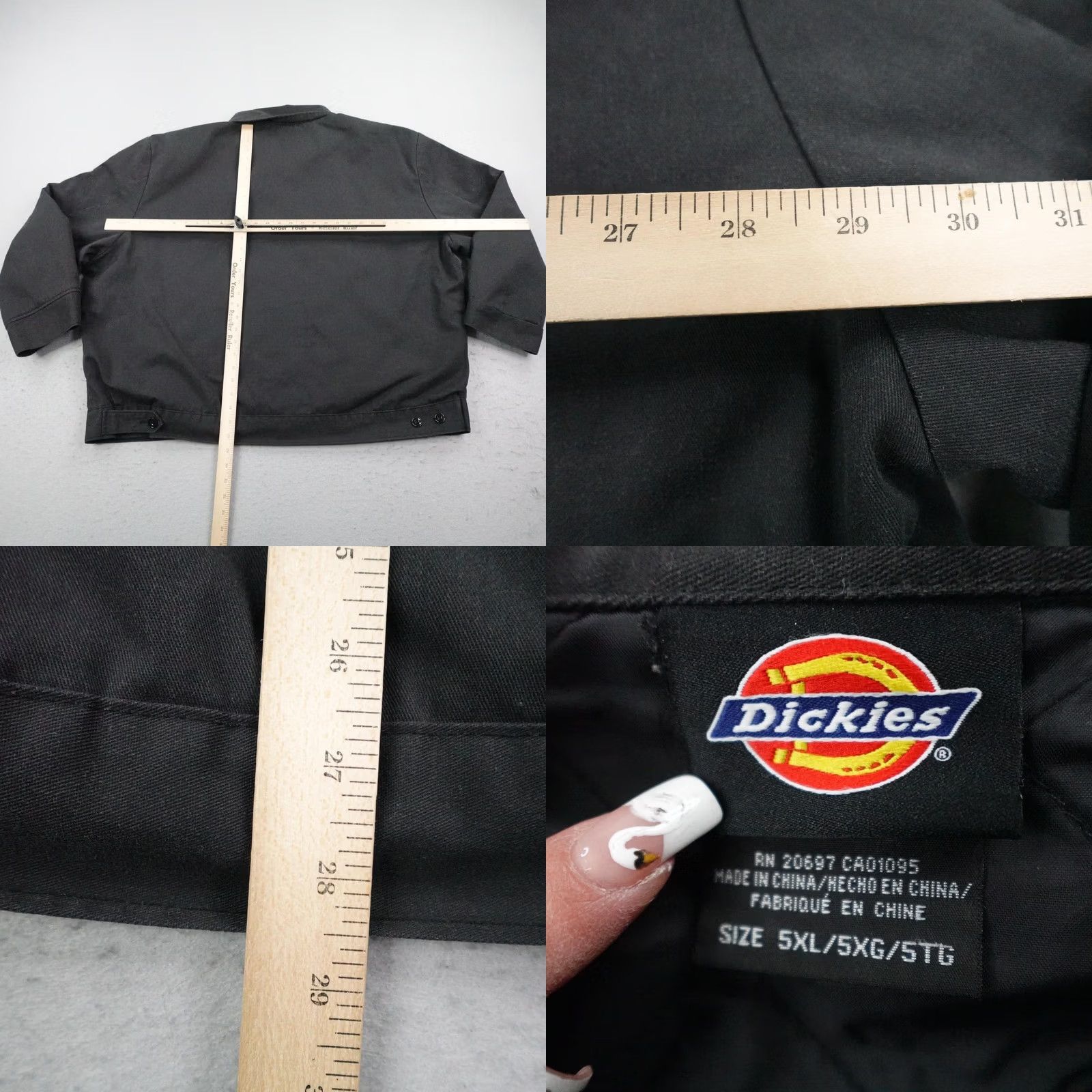 Dickies Dickies Jacket Mens 5XL Black Quilted Work Chore Utility Barn Coat Size US XXL / EU 58 / 5 - 8 Thumbnail