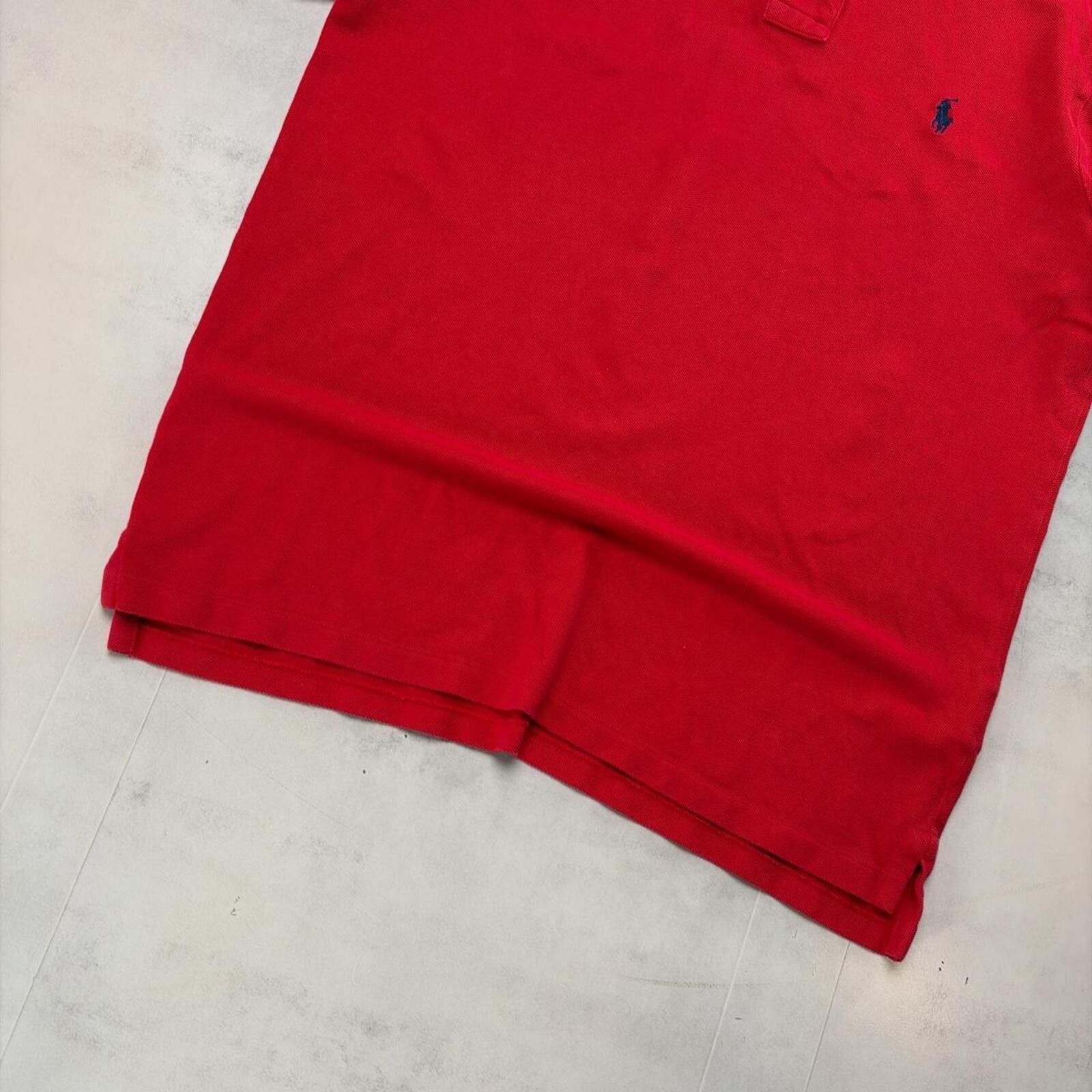 Polo Ralph Lauren Y2K Red Polo Ralph Lauren Skater Slim Fit Polo Shirt Size US L / EU 52-54 / 3 - 4 Thumbnail