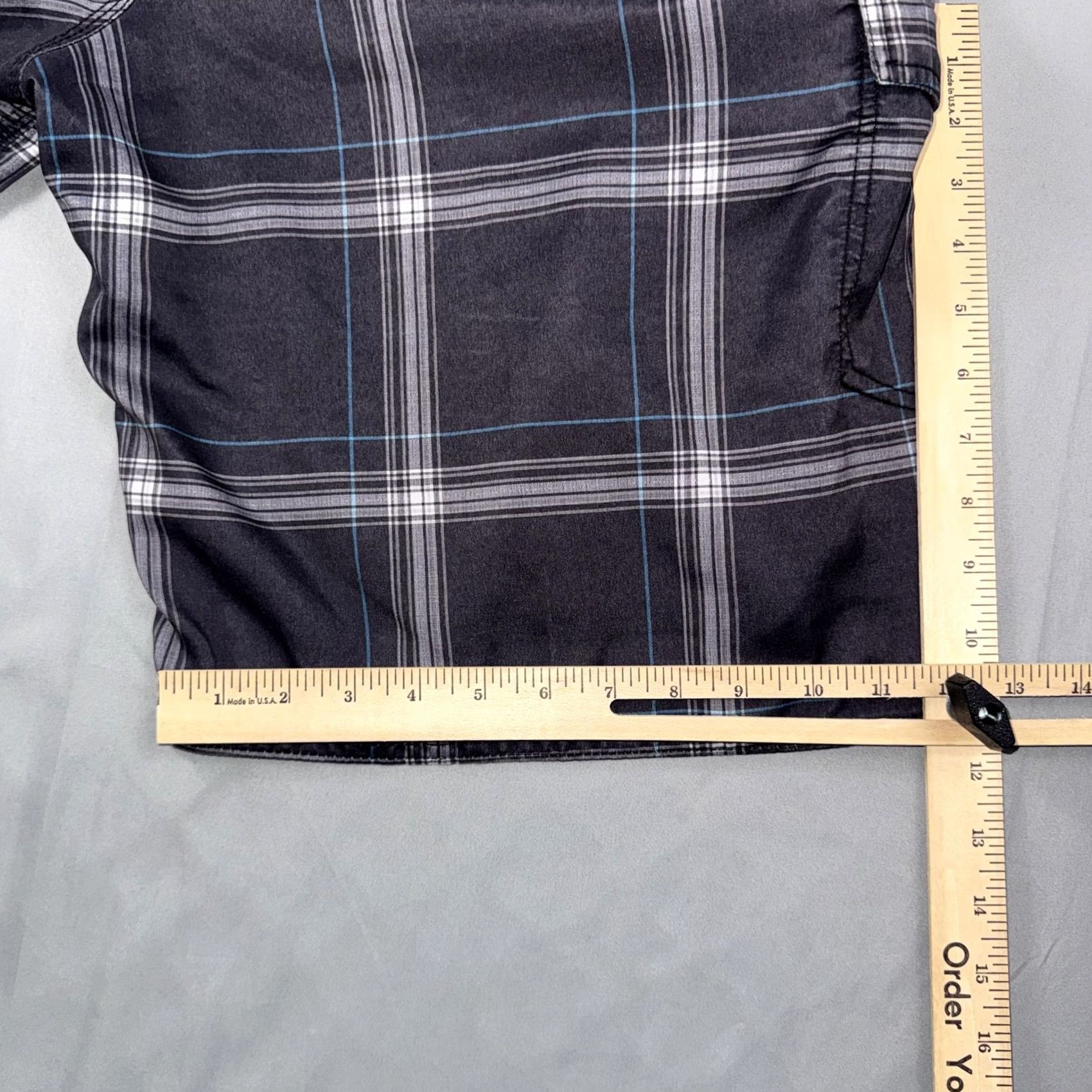 O'Neill O'Neill Board Shorts Mens 38 Gray Plaid Swim Trunks Cargo Pocket Surf Beach Mens Regular Fit) Size US 38 / EU 54 - 7 Thumbnail