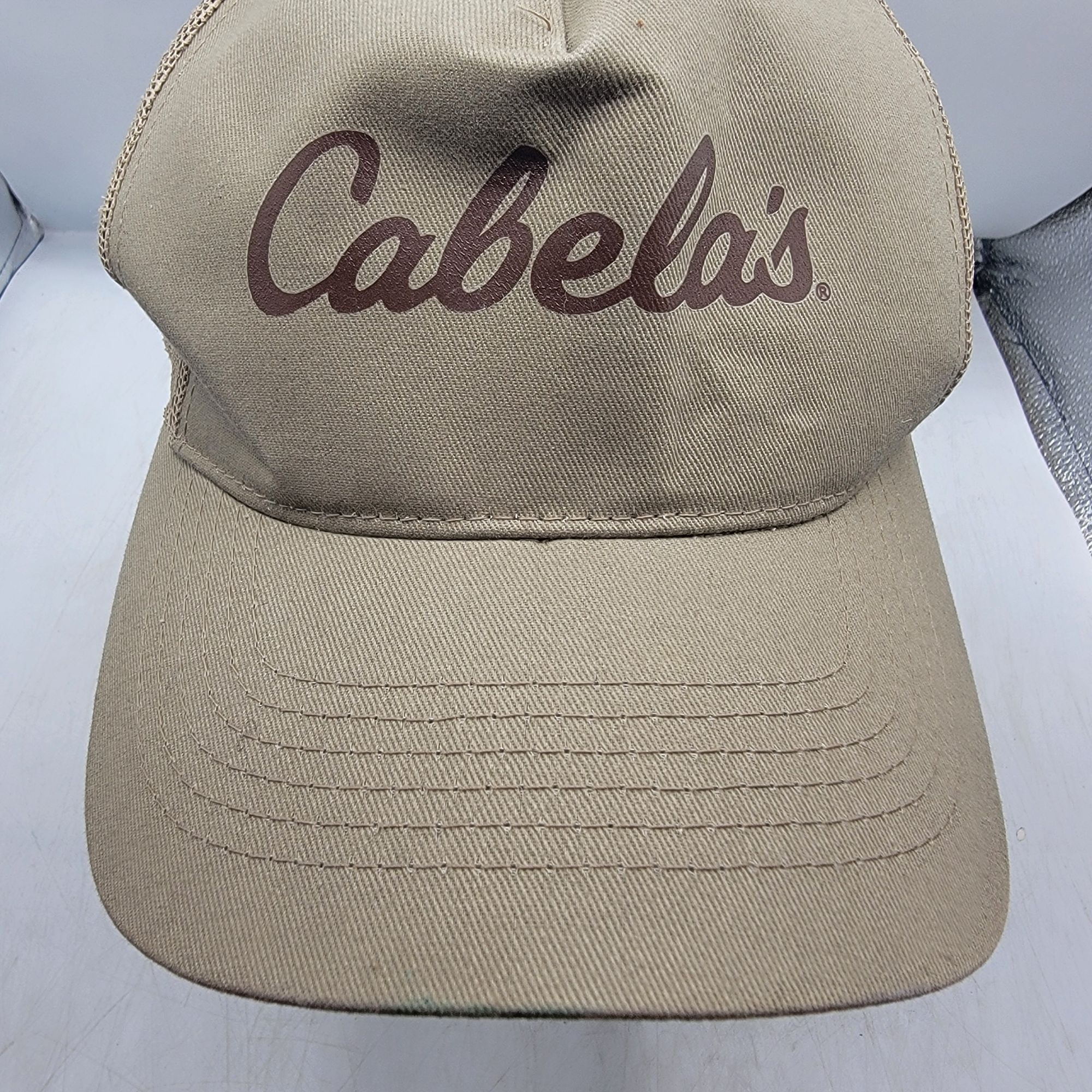 Bass Pro Shops Bass Pro Shops Cabelas Adults Tan Trucker Hat Fishing Hiking Size ONE SIZE - 9 Thumbnail