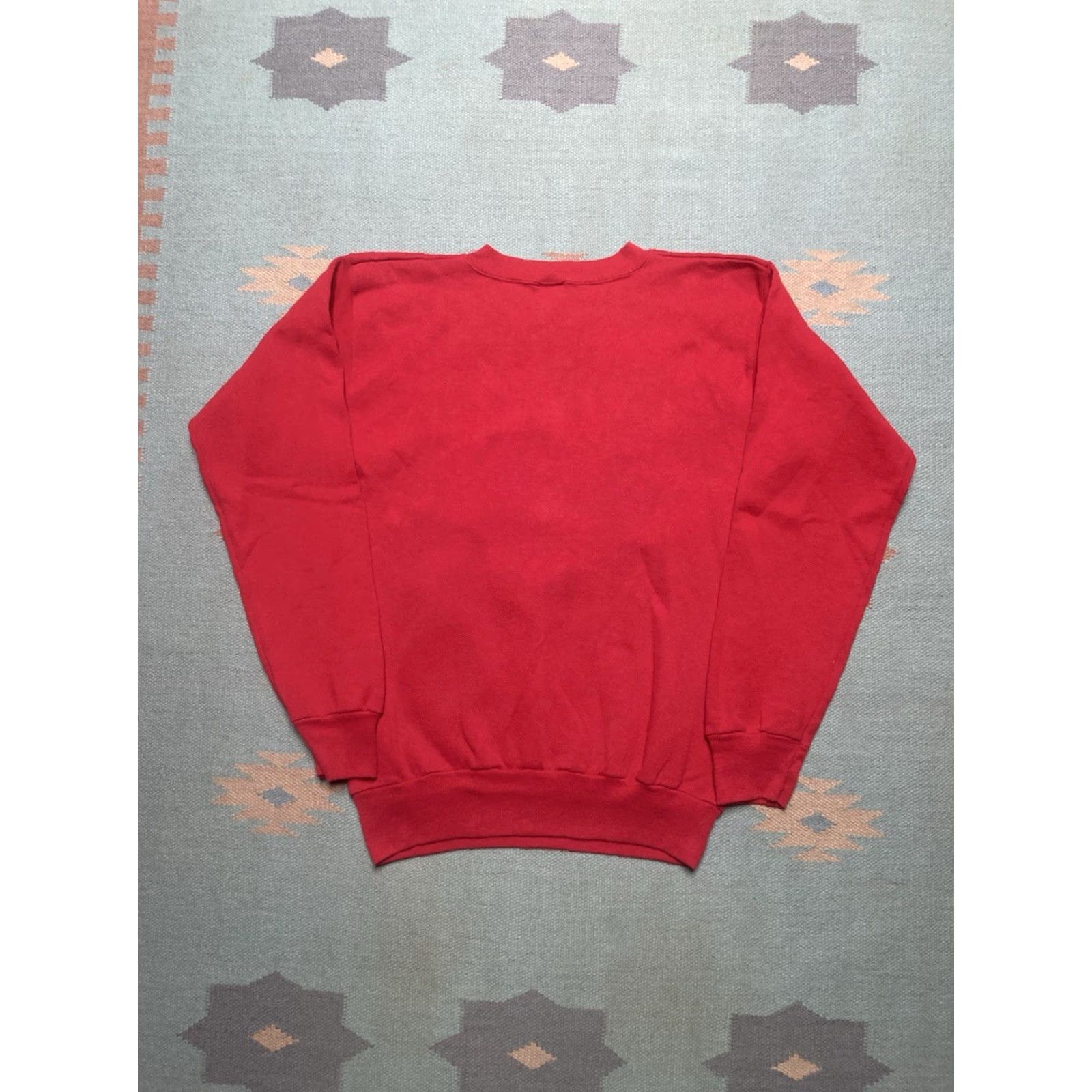 Vintage VINTAGE 90s Sweatshirt Mens Crewneck Red Medium Teddy Bears Christmas Snowflakes Size US M / EU 48-50 / 2 - 5 Thumbnail