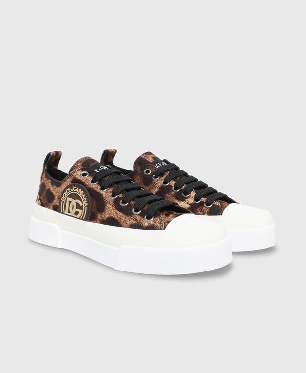 Dolce & Gabbana Haalm Leo Sneakers Size US 6 / IT 36 - 1 Thumbnail